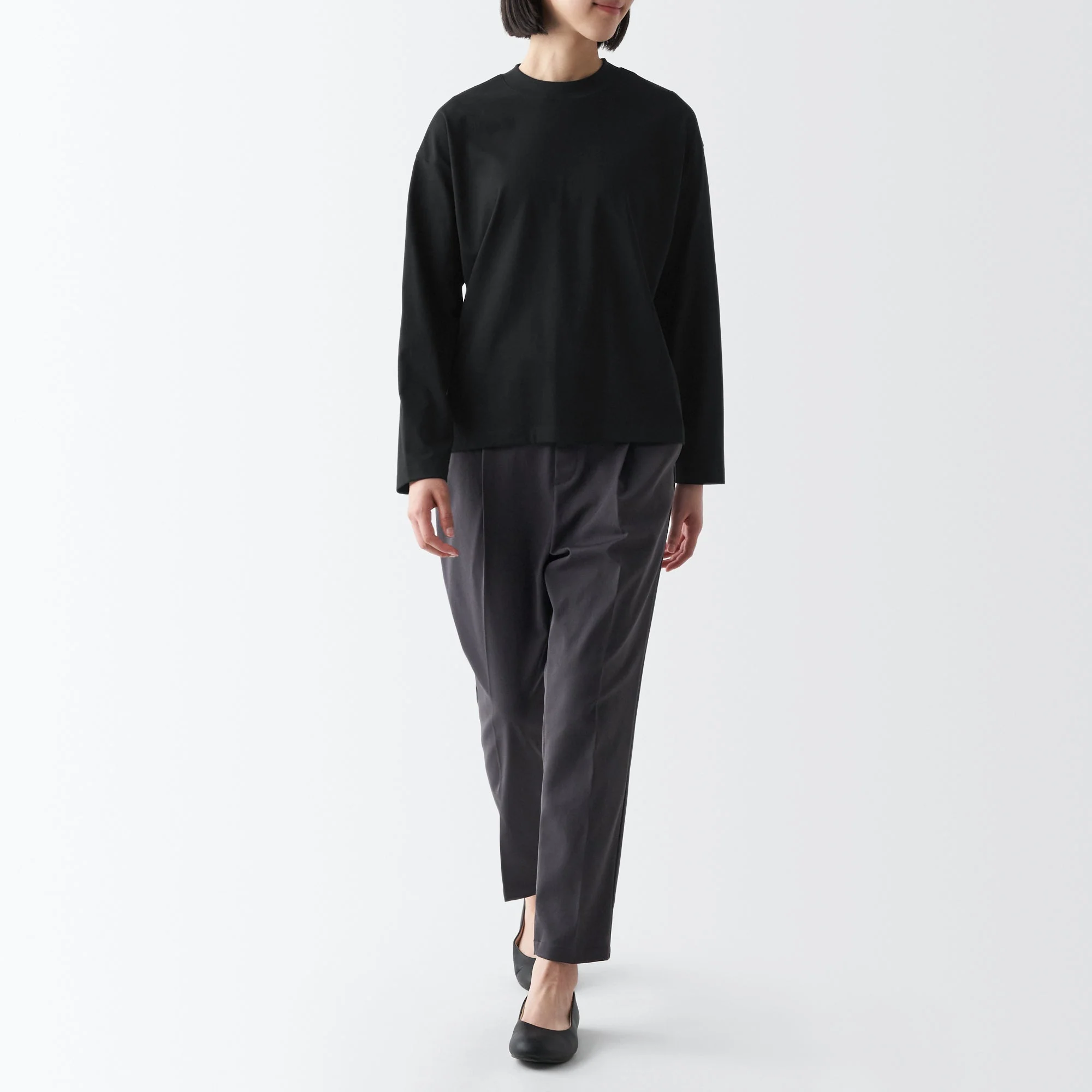 Women's Jersey Crew Neck Long Sleeve T-Shirt - Image 47