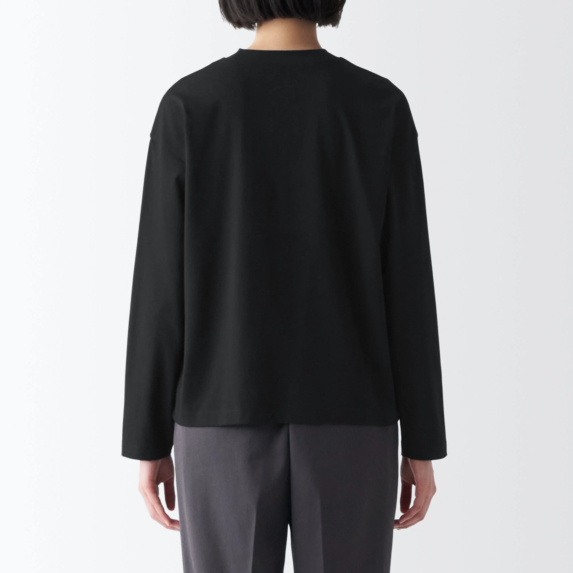 Women's Jersey Crew Neck Long Sleeve T-Shirt - Image 49