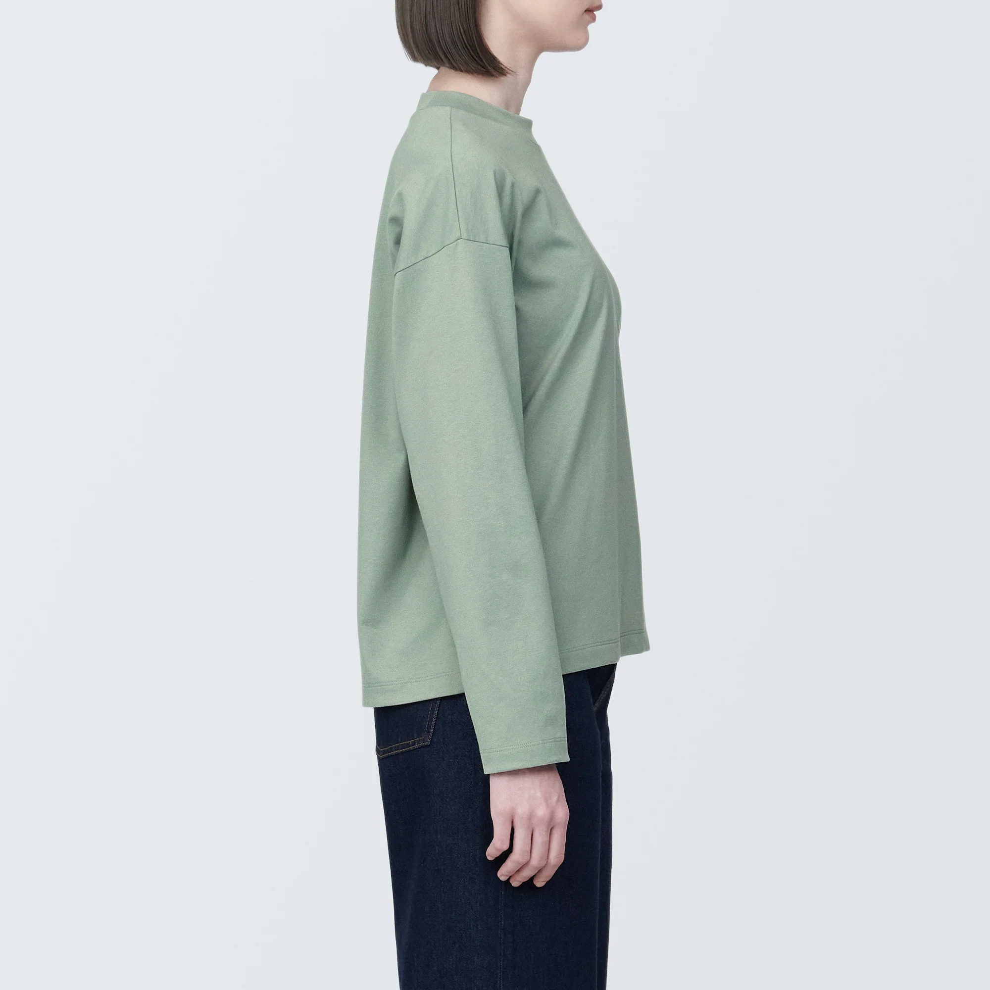 Women's Jersey Crew Neck Long Sleeve T-Shirt - Image 5