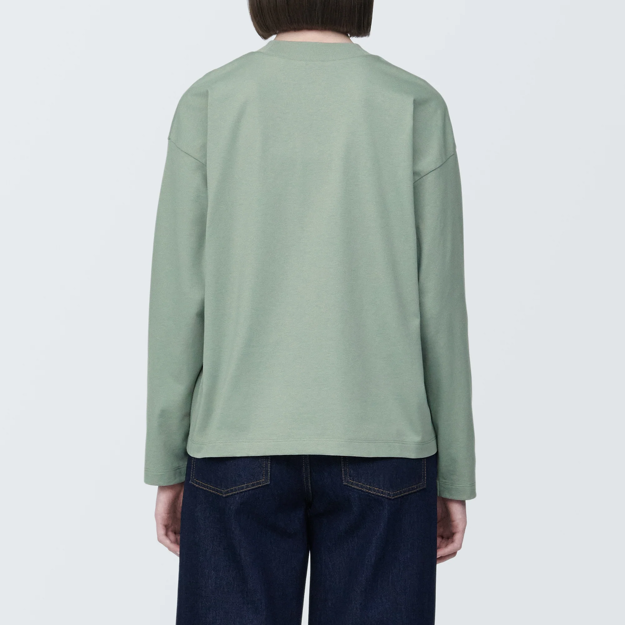 Women's Jersey Crew Neck Long Sleeve T-Shirt - Image 6