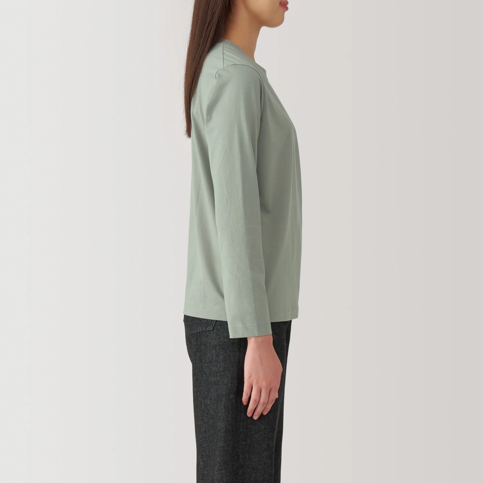 Women's Jersey Crew Neck Long Sleeve T-Shirt - Image 13