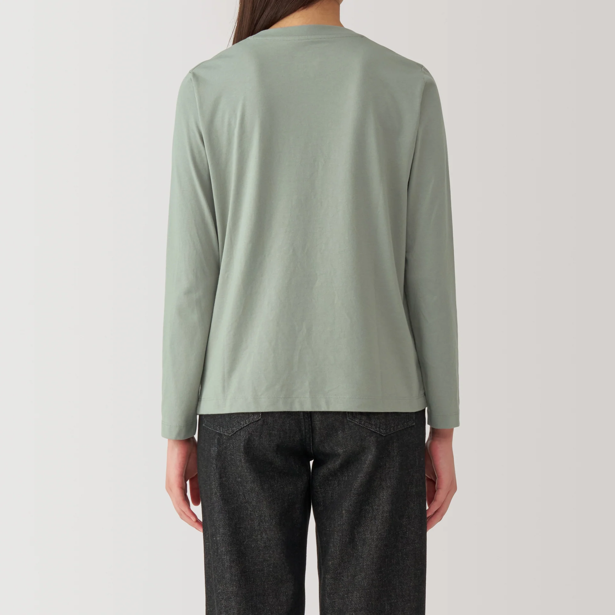 Women's Jersey Crew Neck Long Sleeve T-Shirt - Image 14