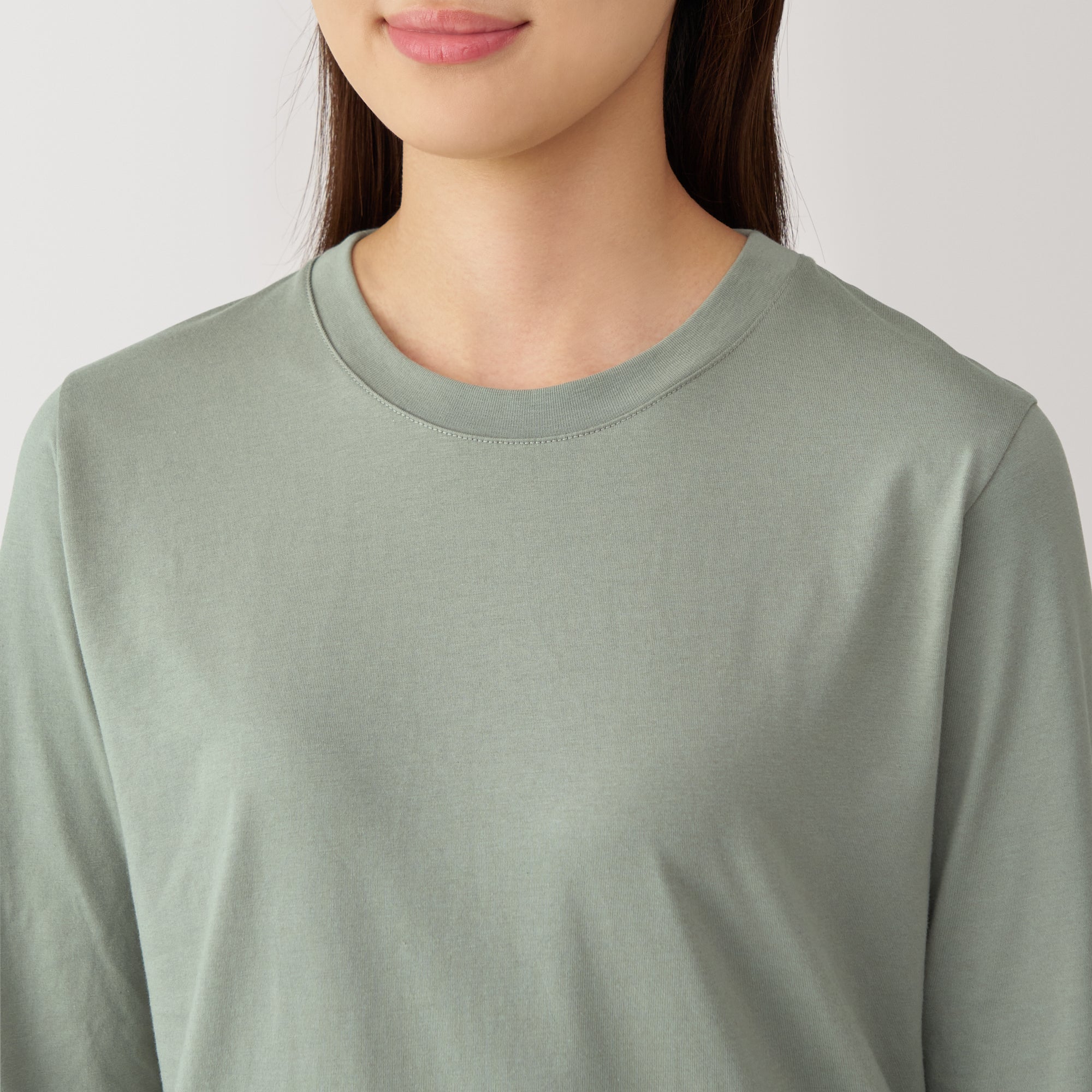 Women's Jersey Crew Neck Long Sleeve T-Shirt - Image 15
