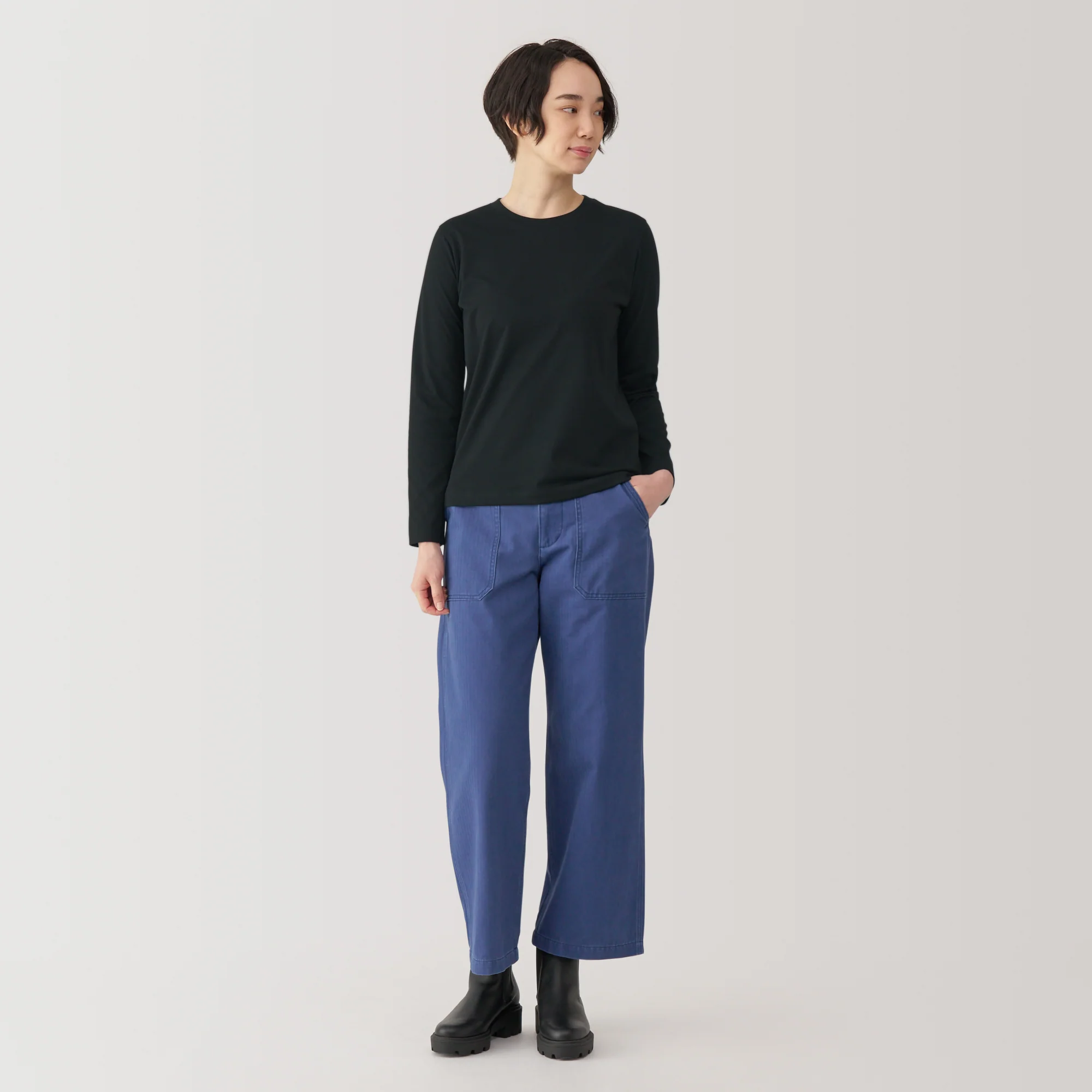Women's Jersey Crew Neck Long Sleeve T-Shirt - Image 4