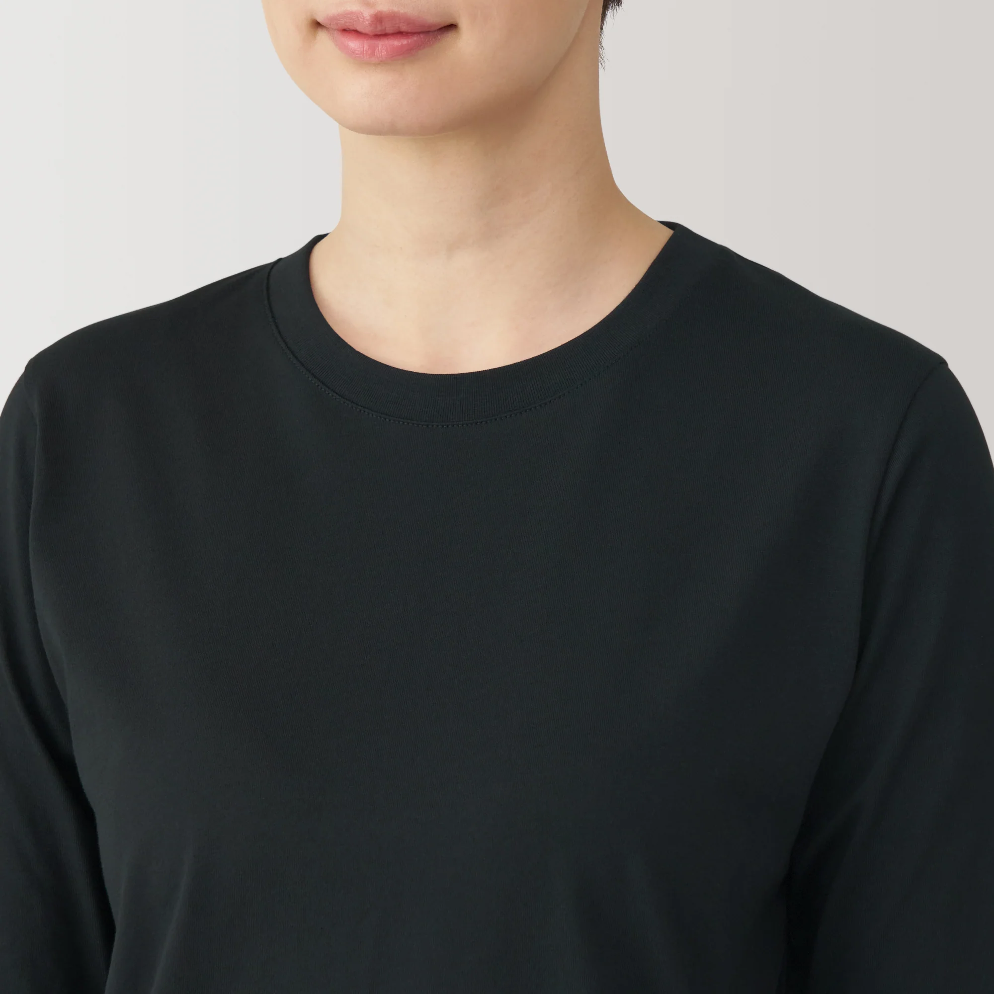 Women's Jersey Crew Neck Long Sleeve T-Shirt - Image 7