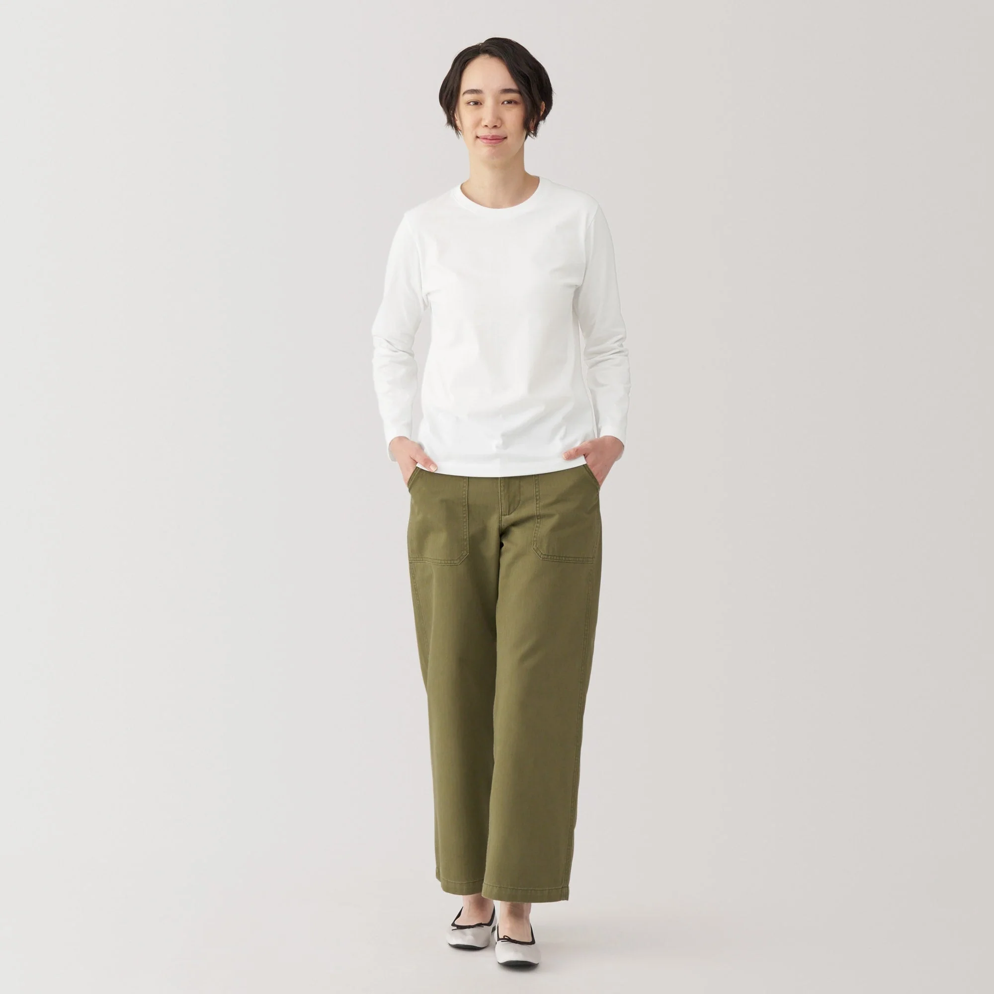 Women's Jersey Crew Neck Long Sleeve T-Shirt - Image 11
