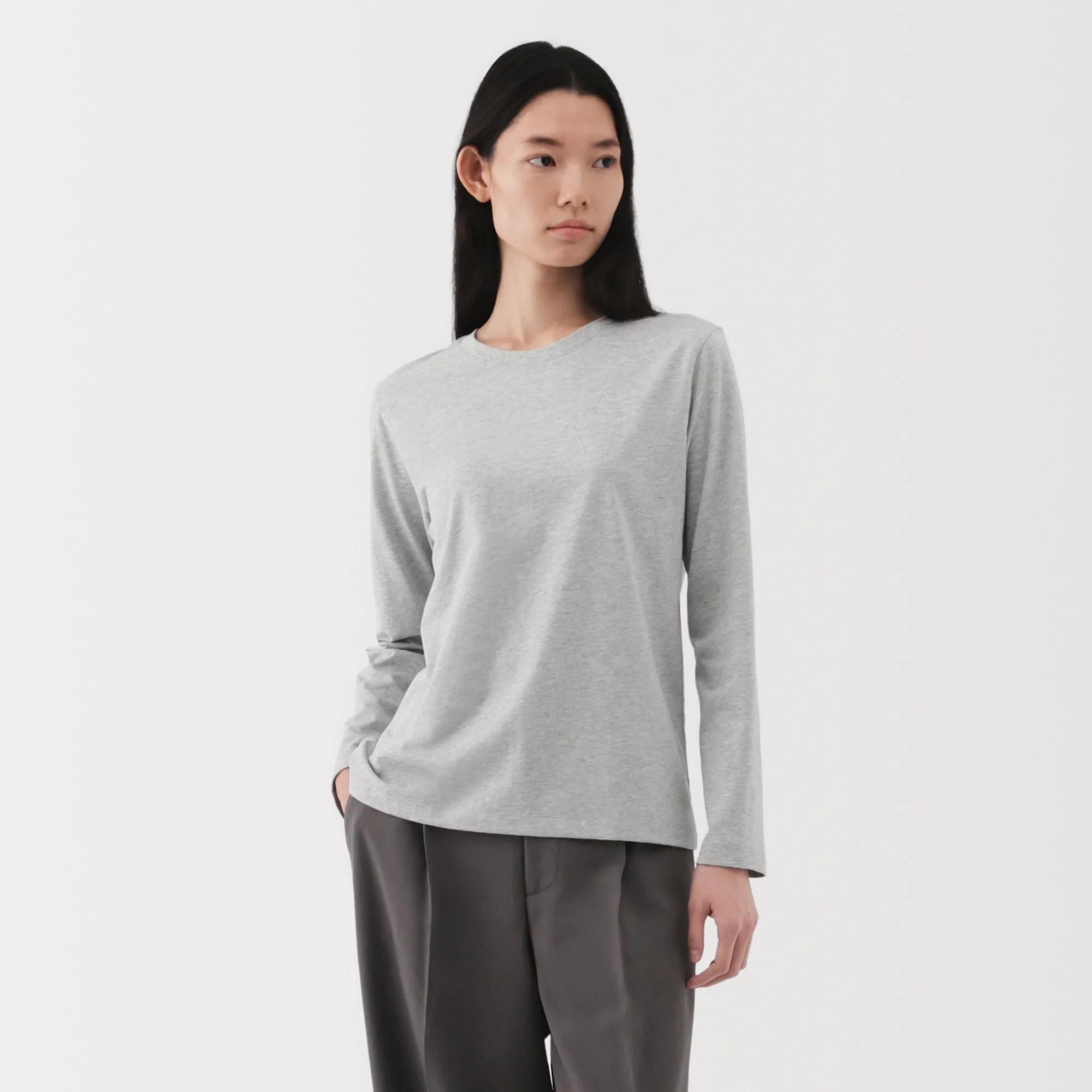Women's Jersey Crew Neck Long Sleeve T-Shirt - Image 18