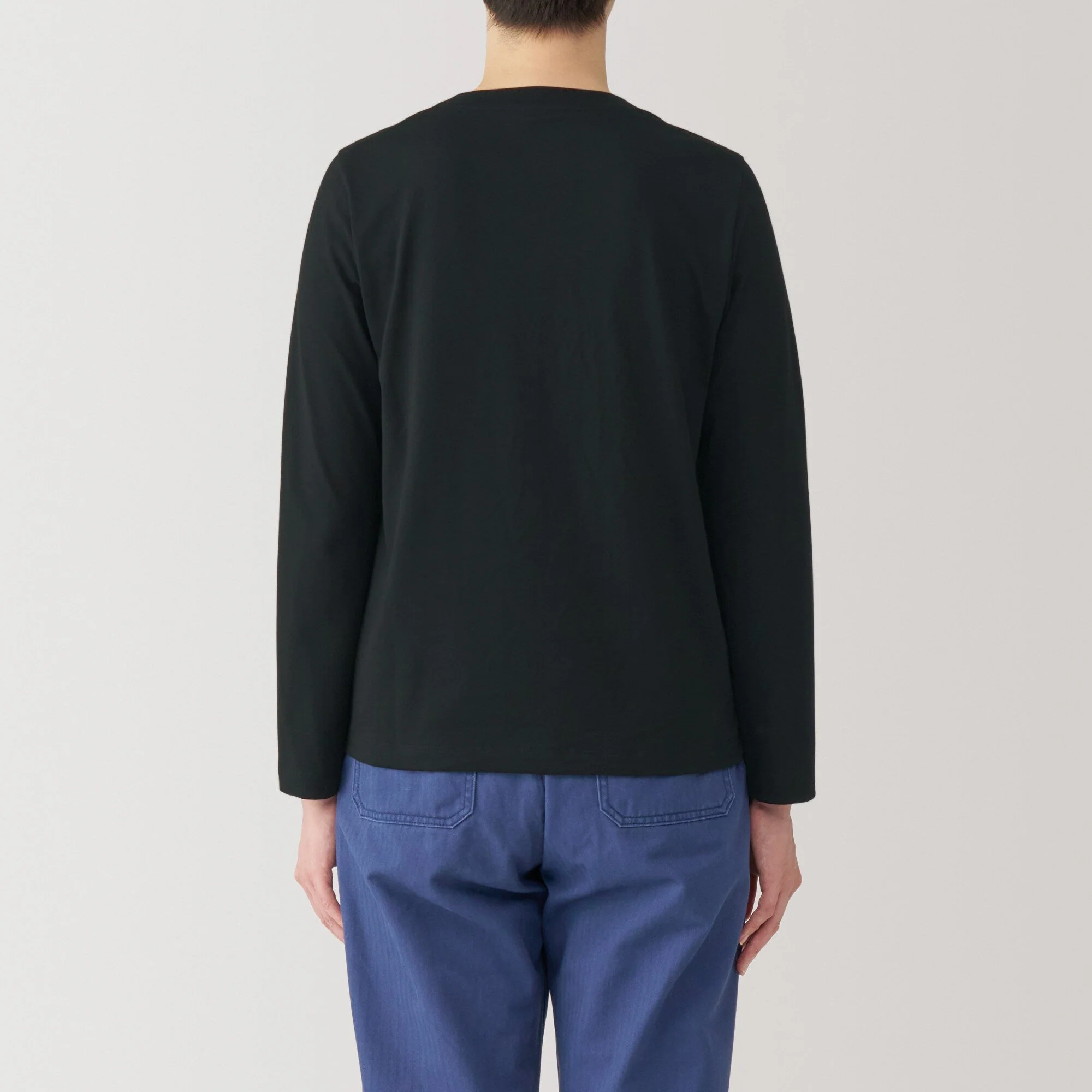Women's Jersey Crew Neck Long Sleeve T-Shirt - Image 28