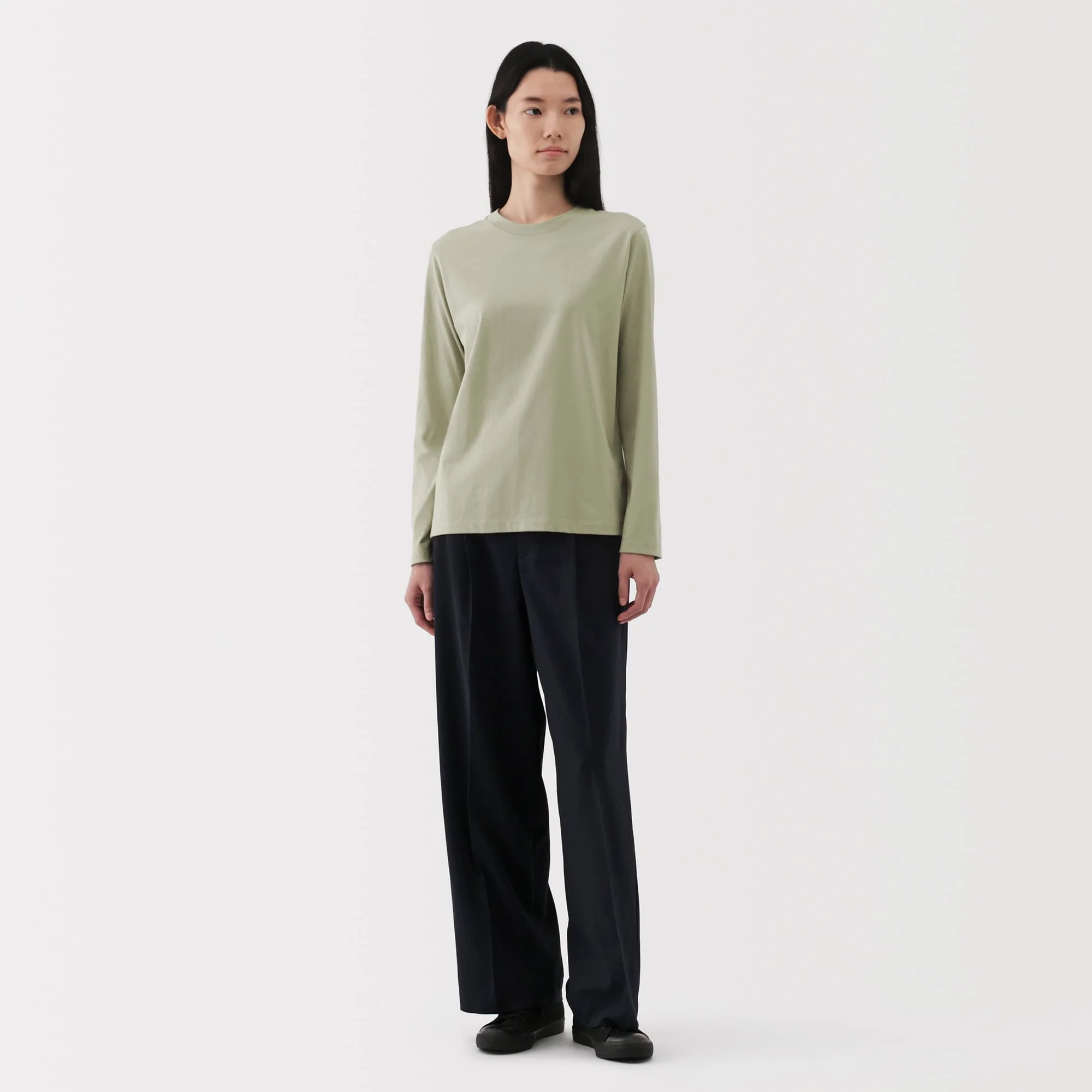 Women's Jersey Crew Neck Long Sleeve T-Shirt - Image 34