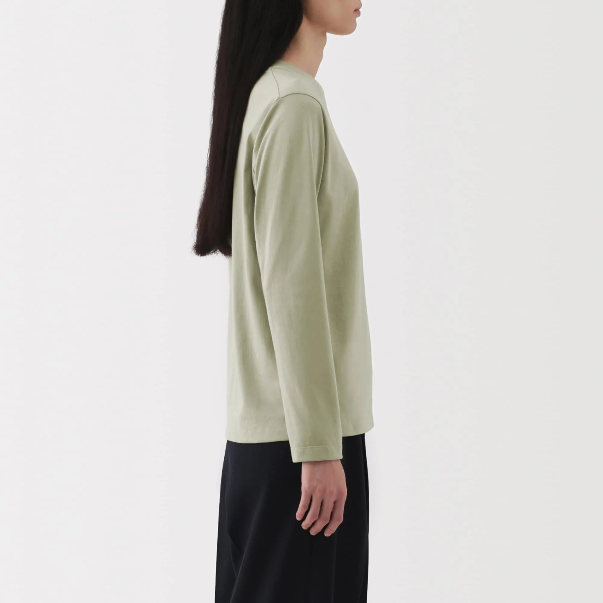 Women's Jersey Crew Neck Long Sleeve T-Shirt - Image 35
