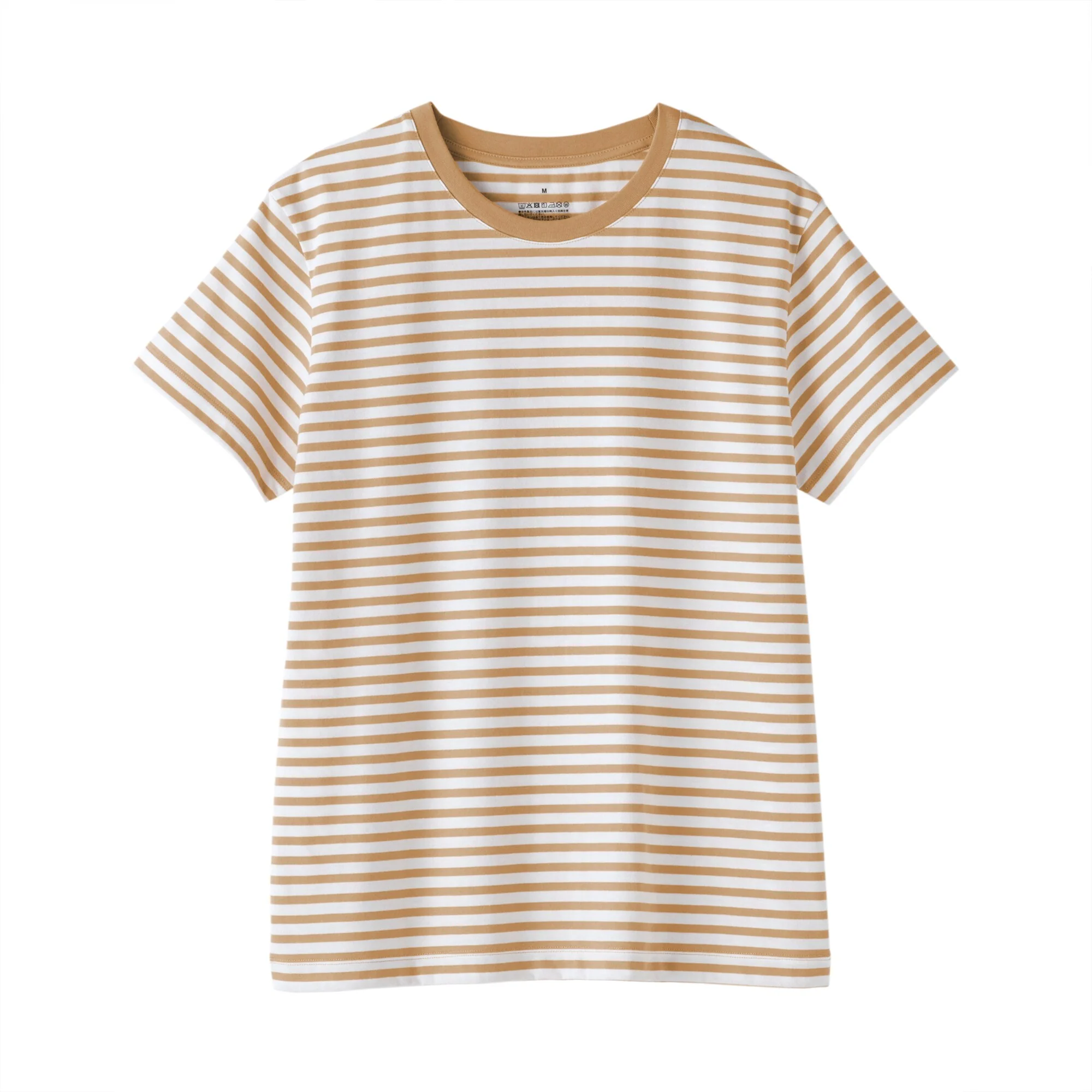 Women's Jersey Crew Neck Short Sleeve Striped T-Shirt - Image 10