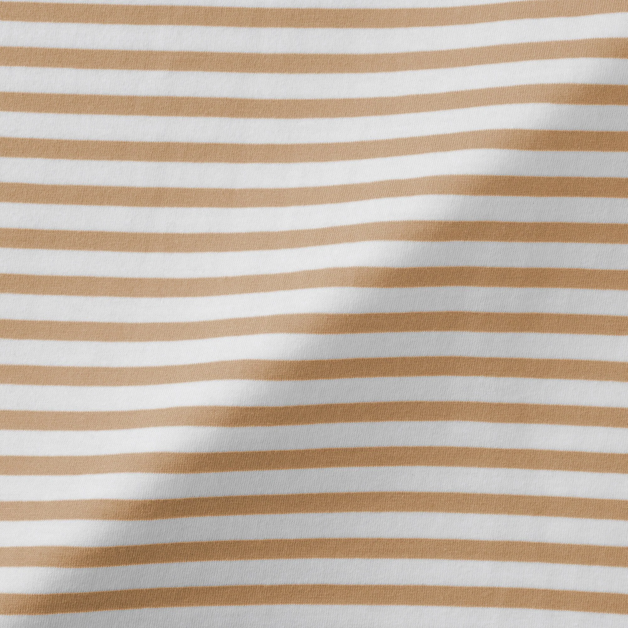 Women's Jersey Crew Neck Short Sleeve Striped T-Shirt - Image 16