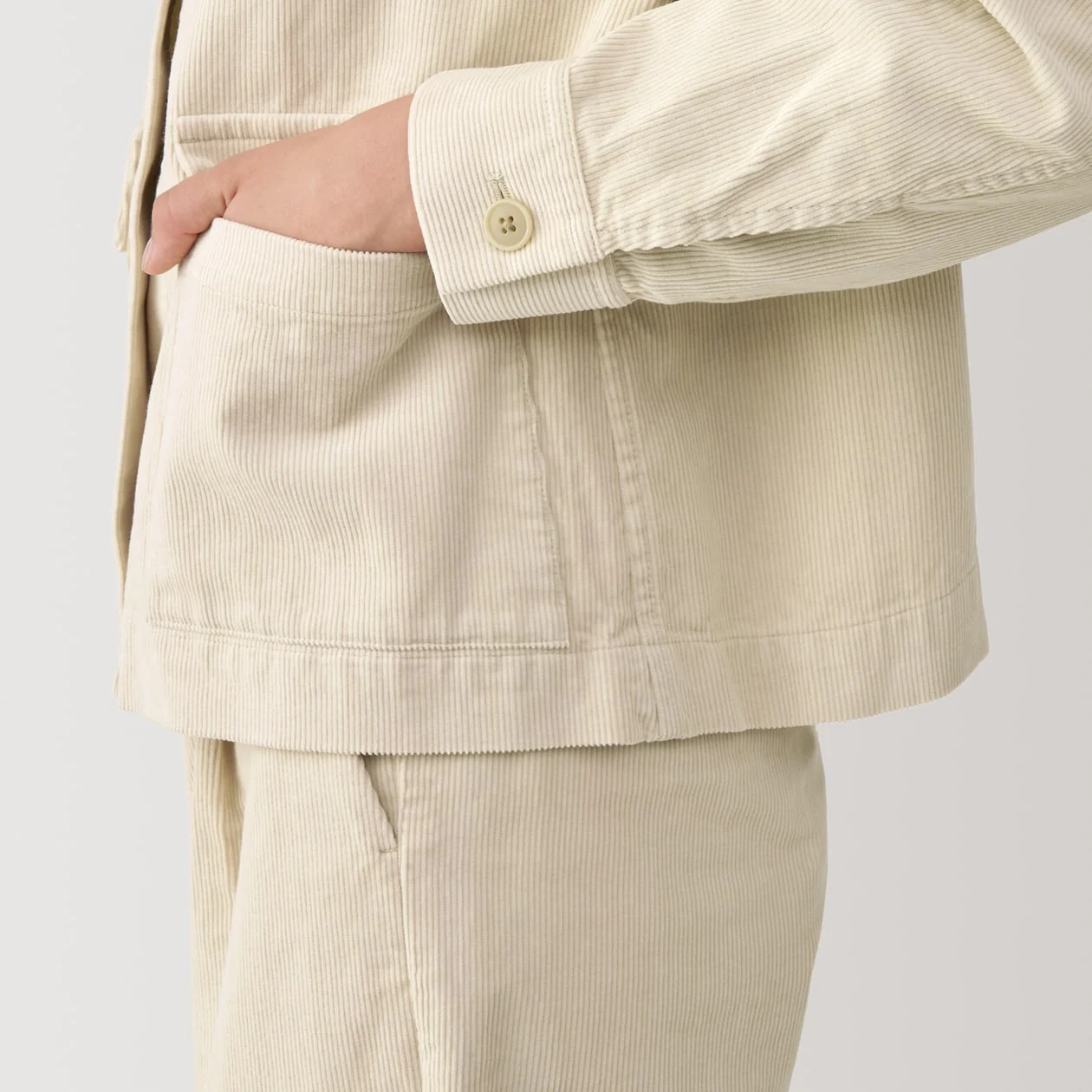 Women's Kapok Blend Corduroy Jacket - Image 8
