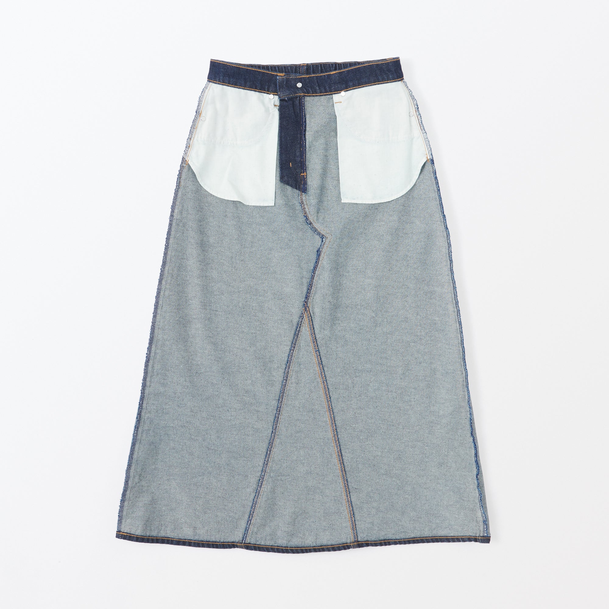 Women's Kapok Blend Denim A-Line Skirt - Image 10