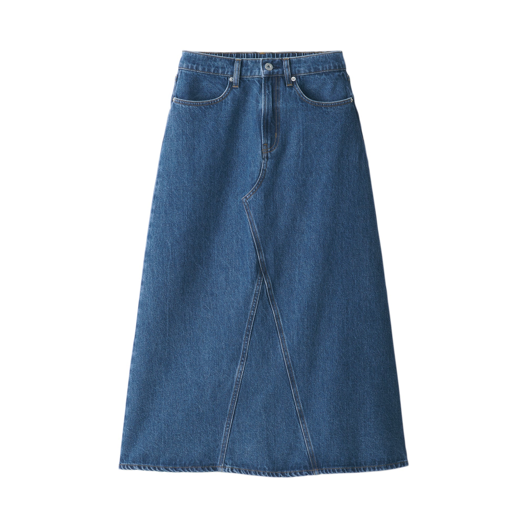 Women's Kapok Blend Denim A-Line Skirt - Image 12