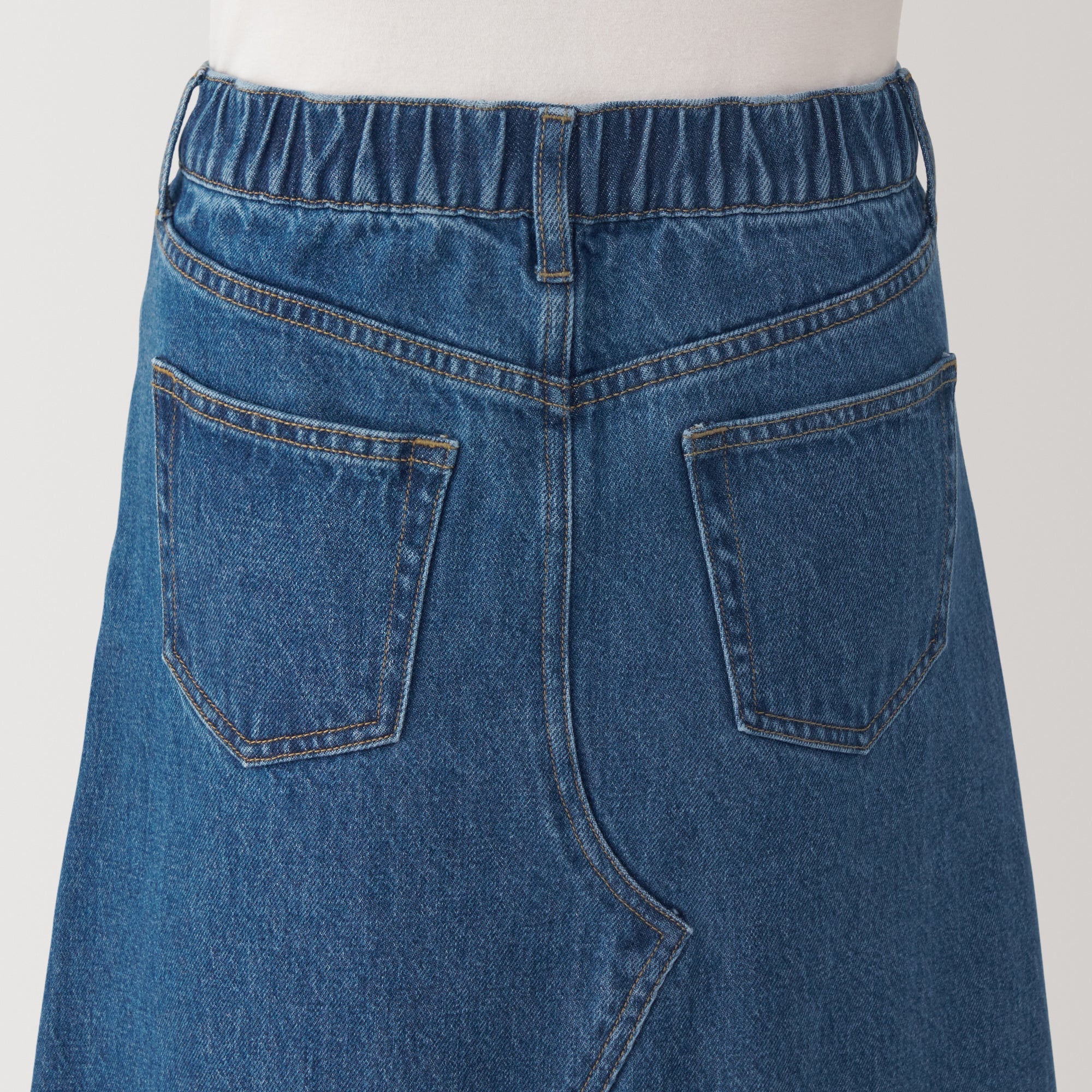 Women's Kapok Blend Denim A-Line Skirt - Image 18