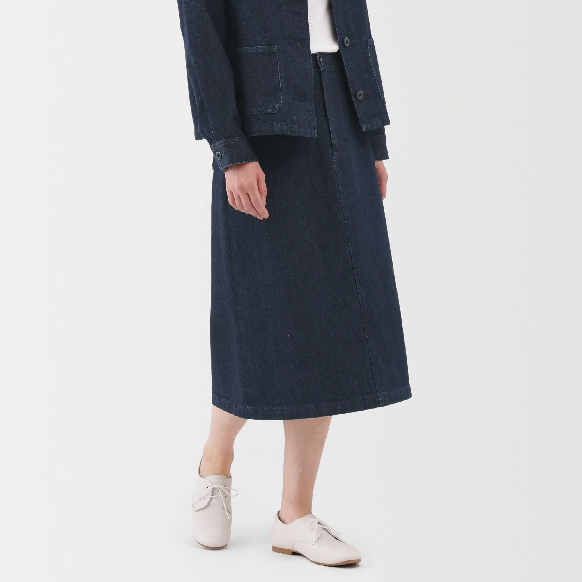 Women's Kapok Blend Denim A-Line Skirt