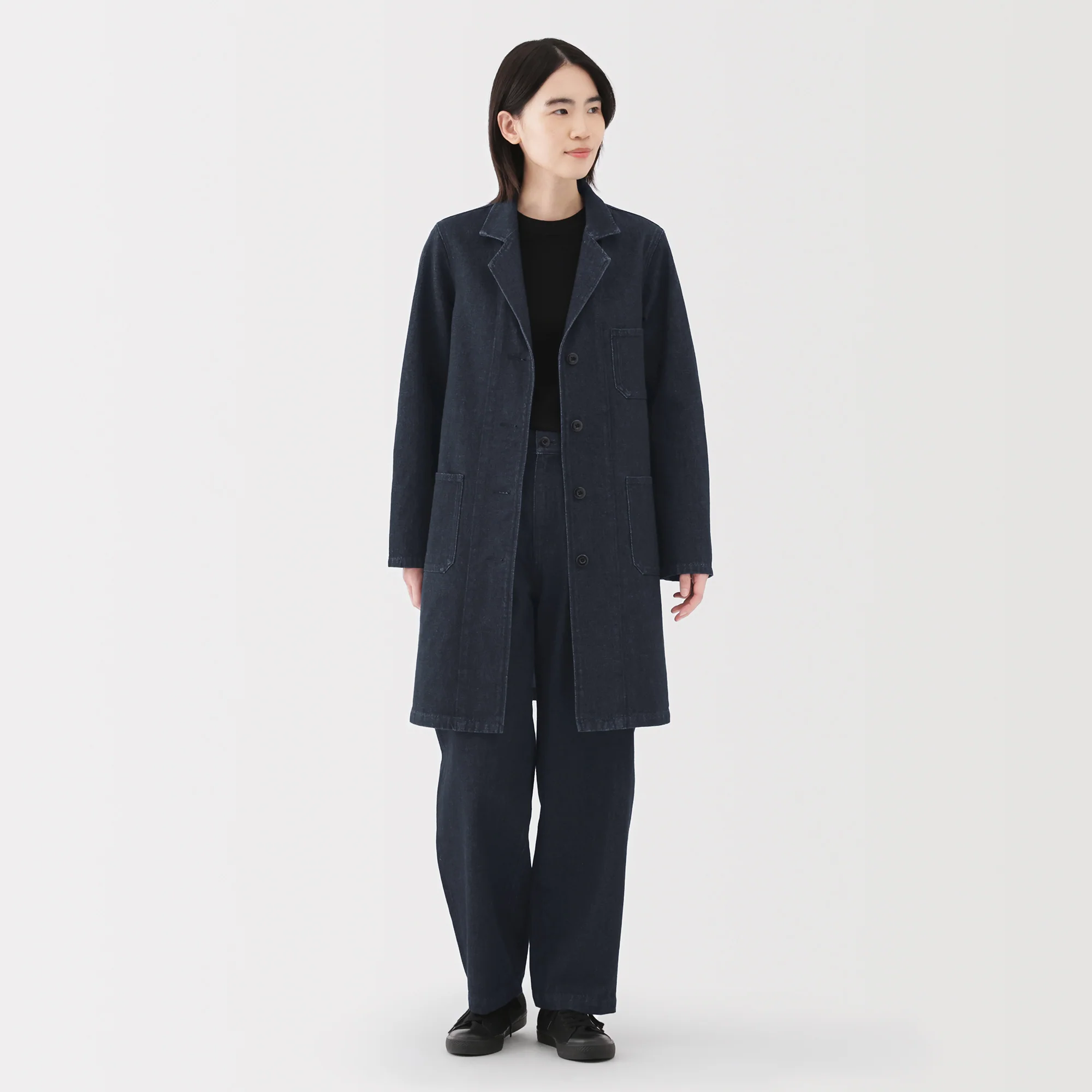 Kapok Blend Denim Coat - Image 12