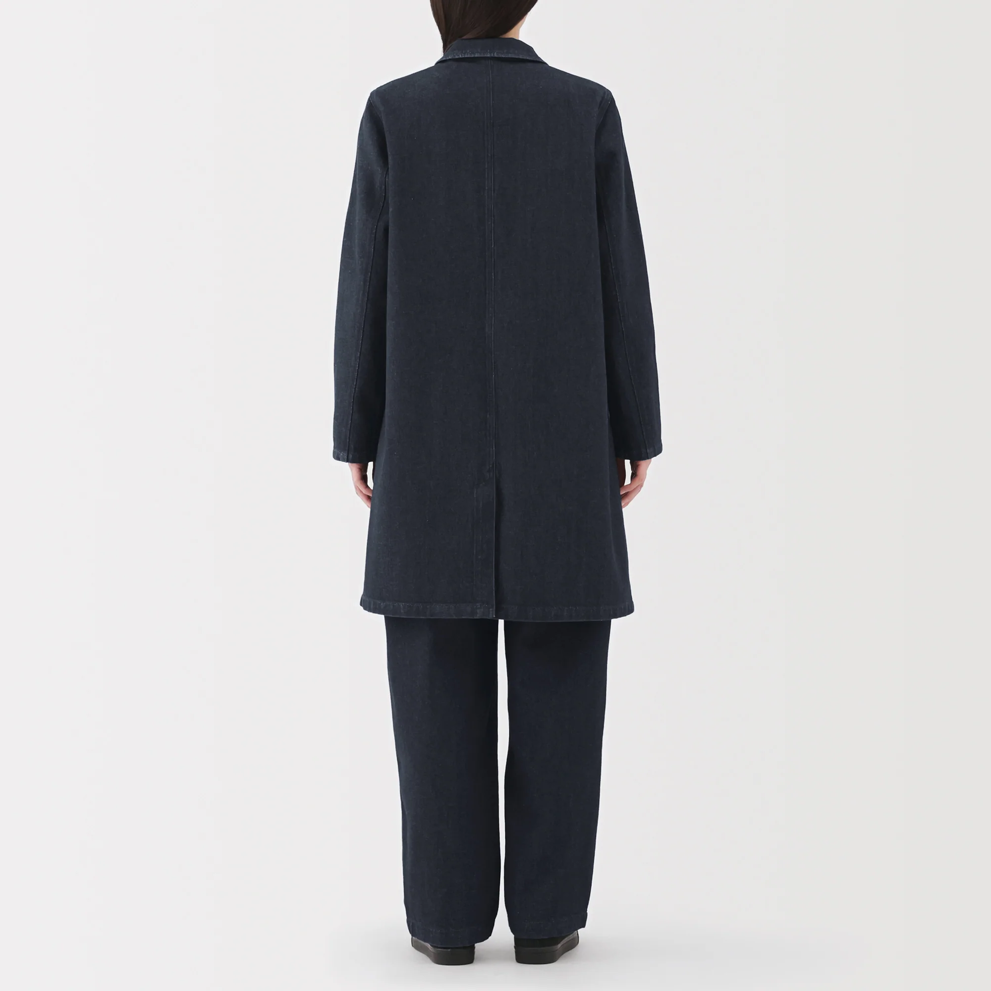 Kapok Blend Denim Coat - Image 15