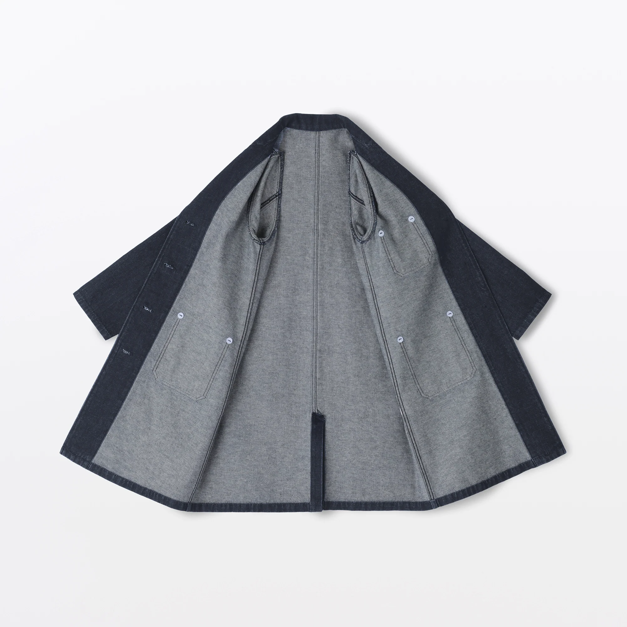Kapok Blend Denim Coat - Image 18