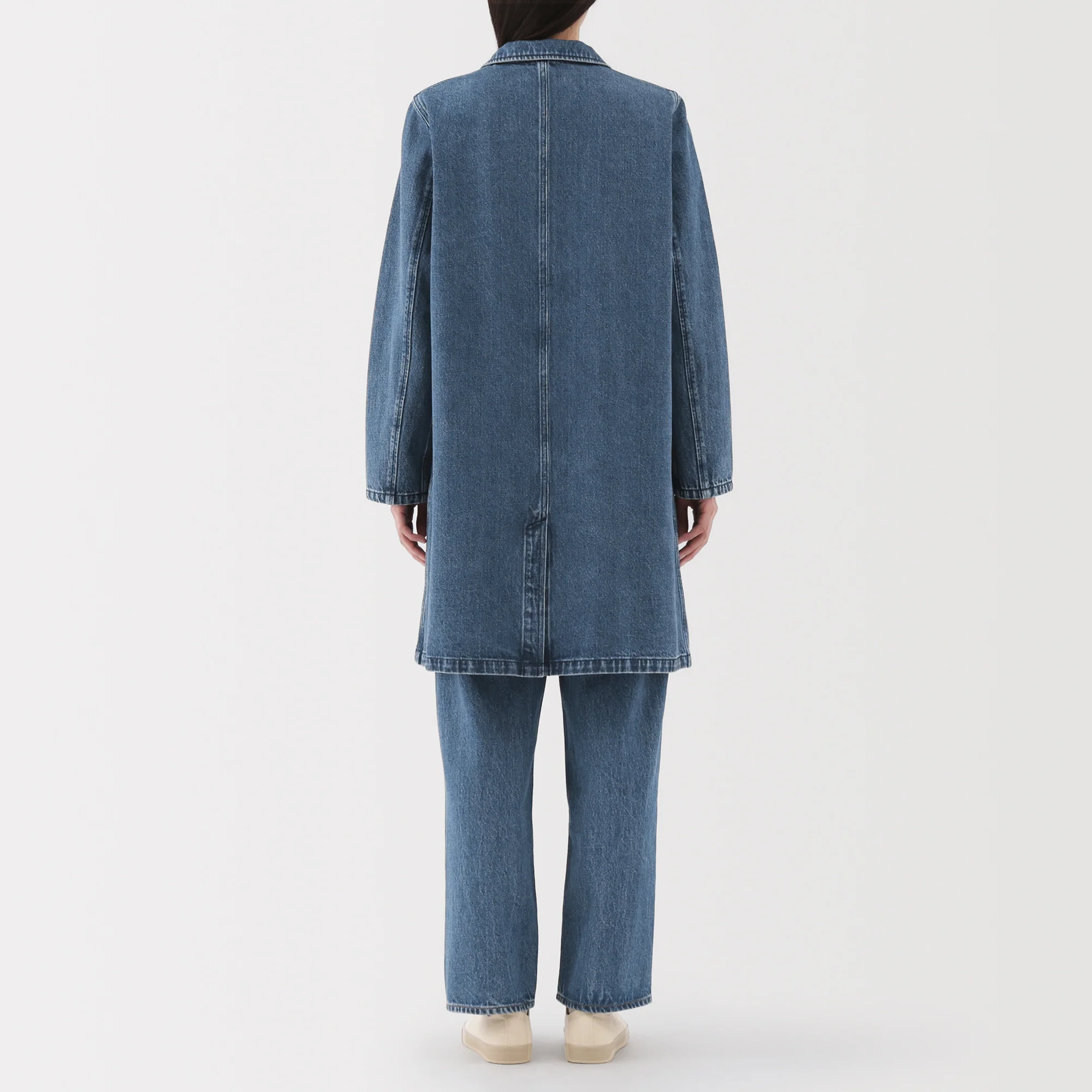 Kapok Blend Denim Coat - Image 6