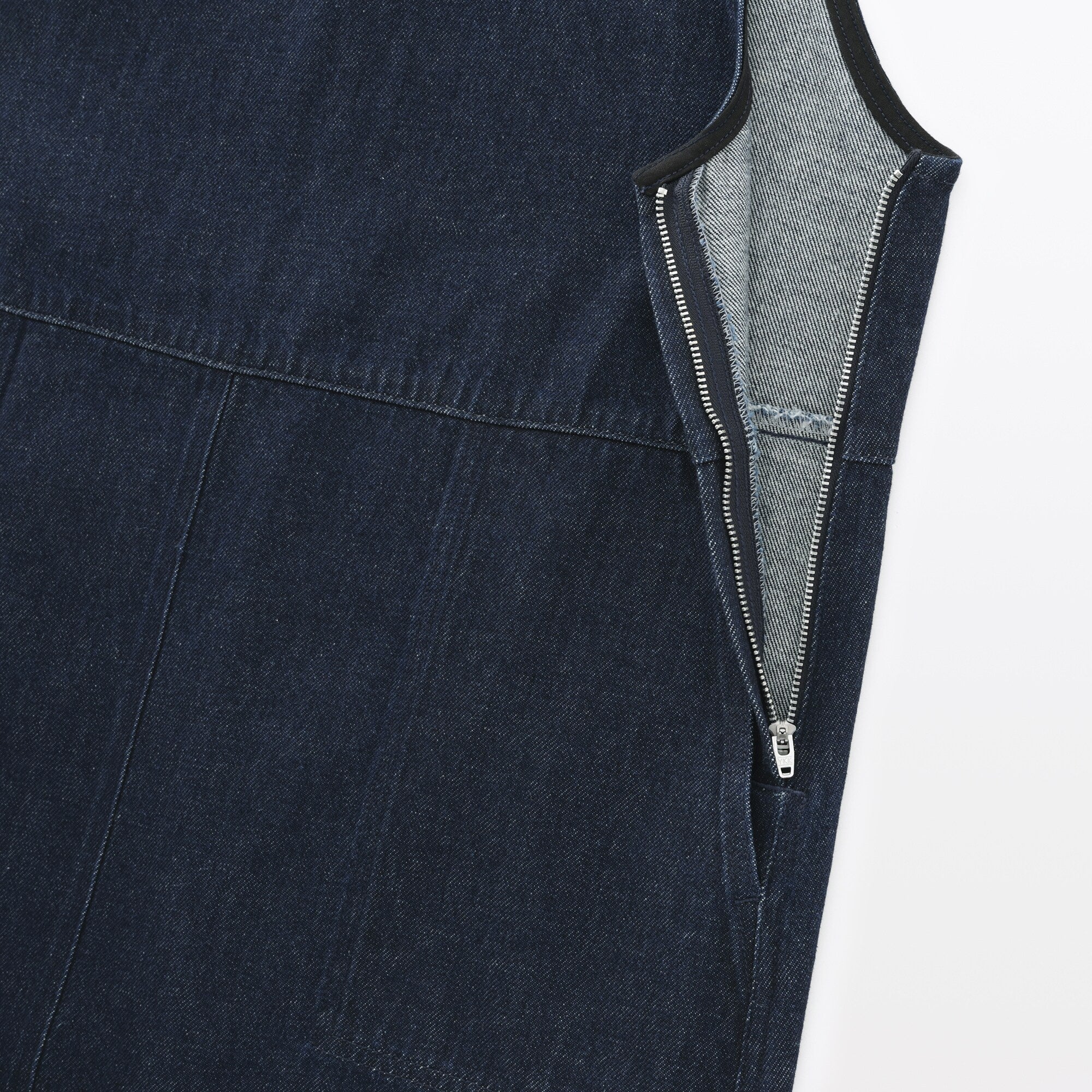 Women's Kapok Blend Denim Jumper Dress - Image 10