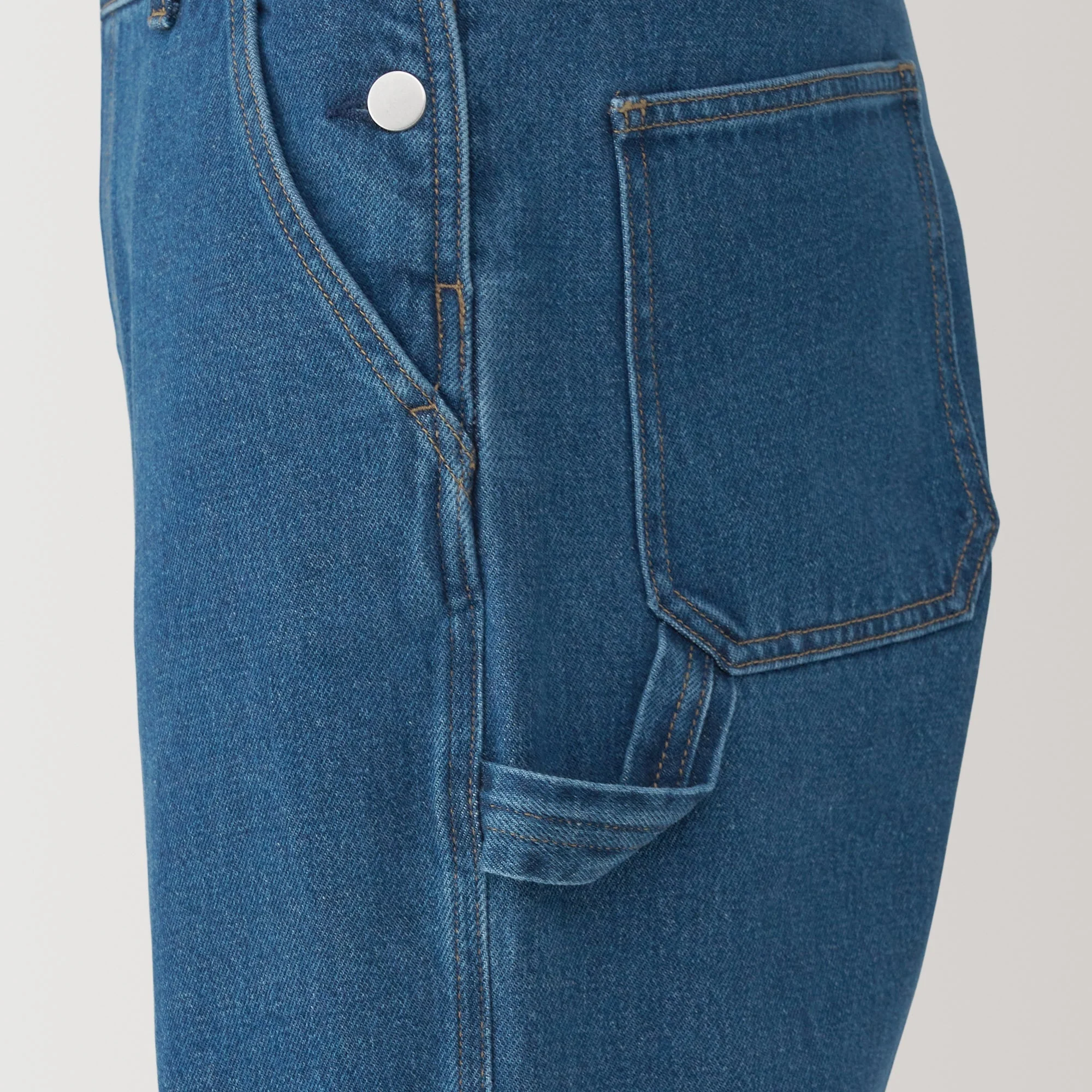 Women's Kapok Blend Denim Overalls - Image 11