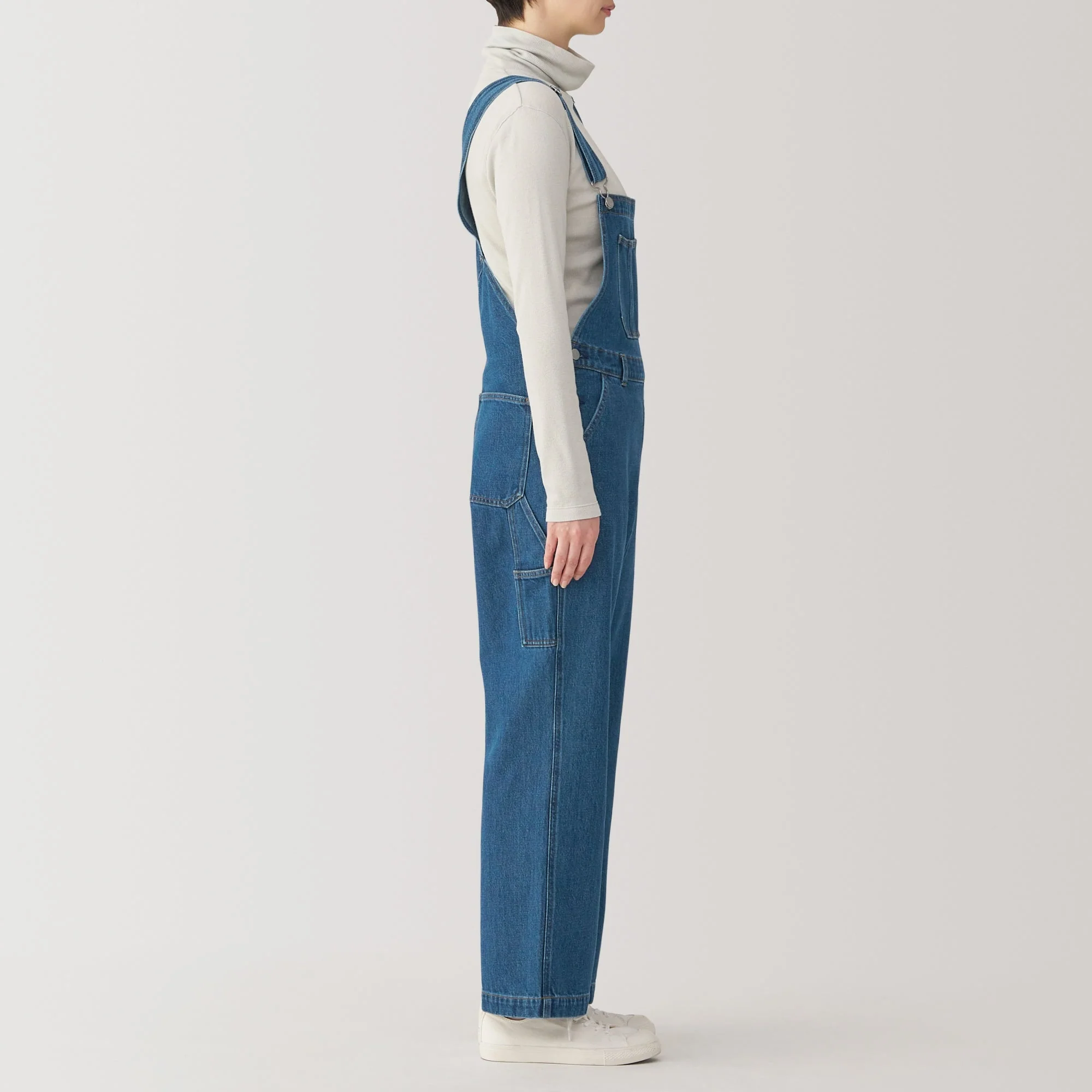 Women's Kapok Blend Denim Overalls - Image 5