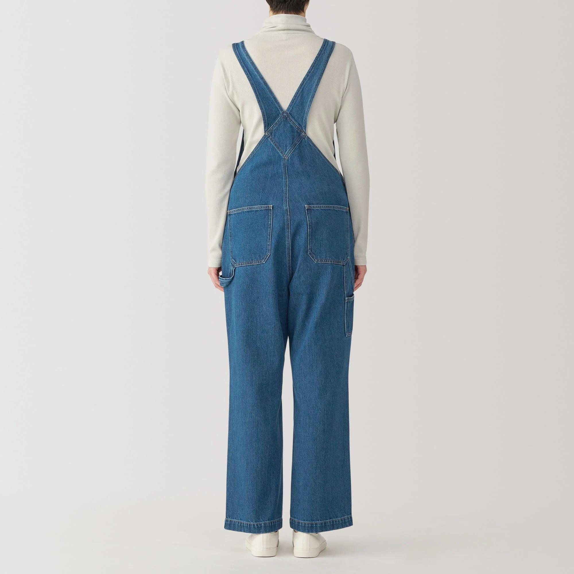 Women's Kapok Blend Denim Overalls - Image 6