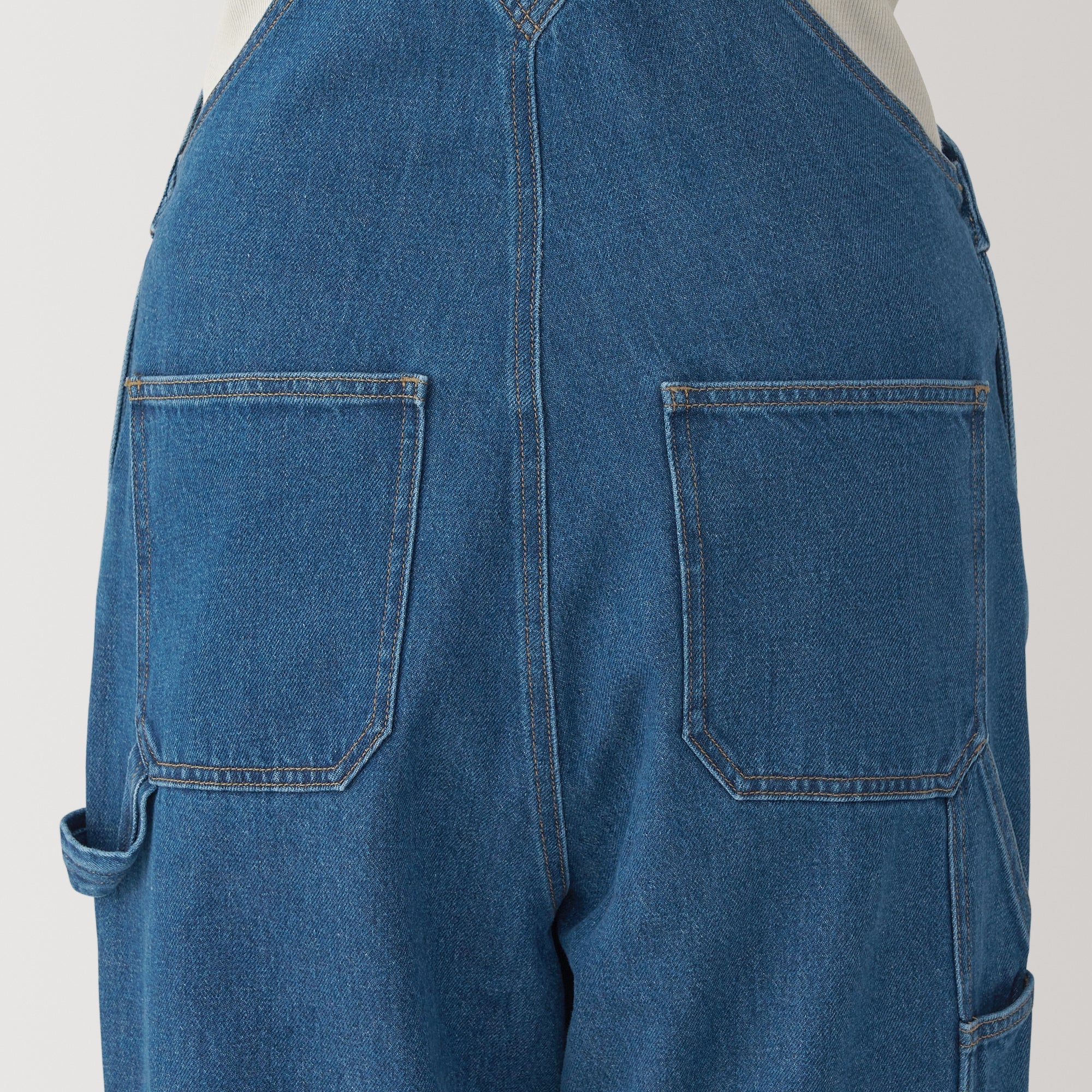 Women's Kapok Blend Denim Overalls - Image 9
