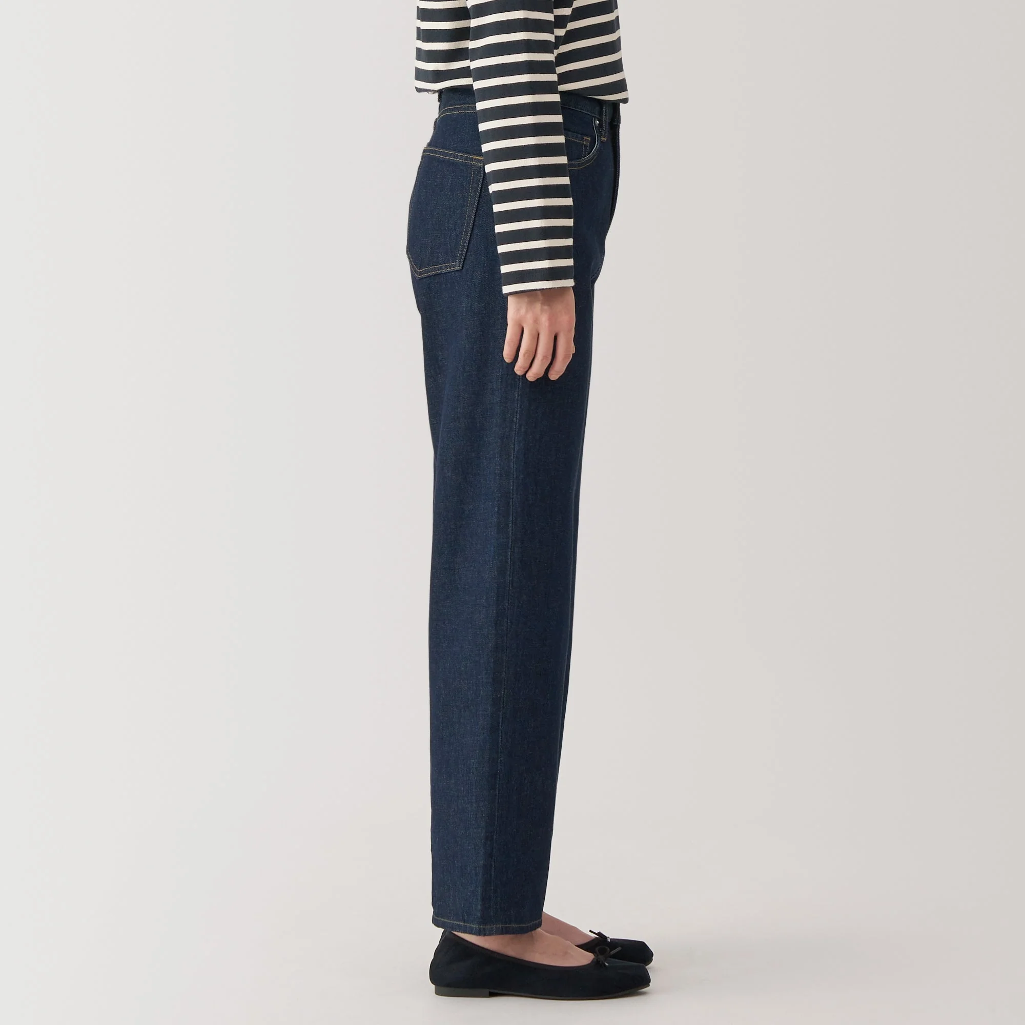 Women's Kapok Blend Denim Straight Pants - Image 14