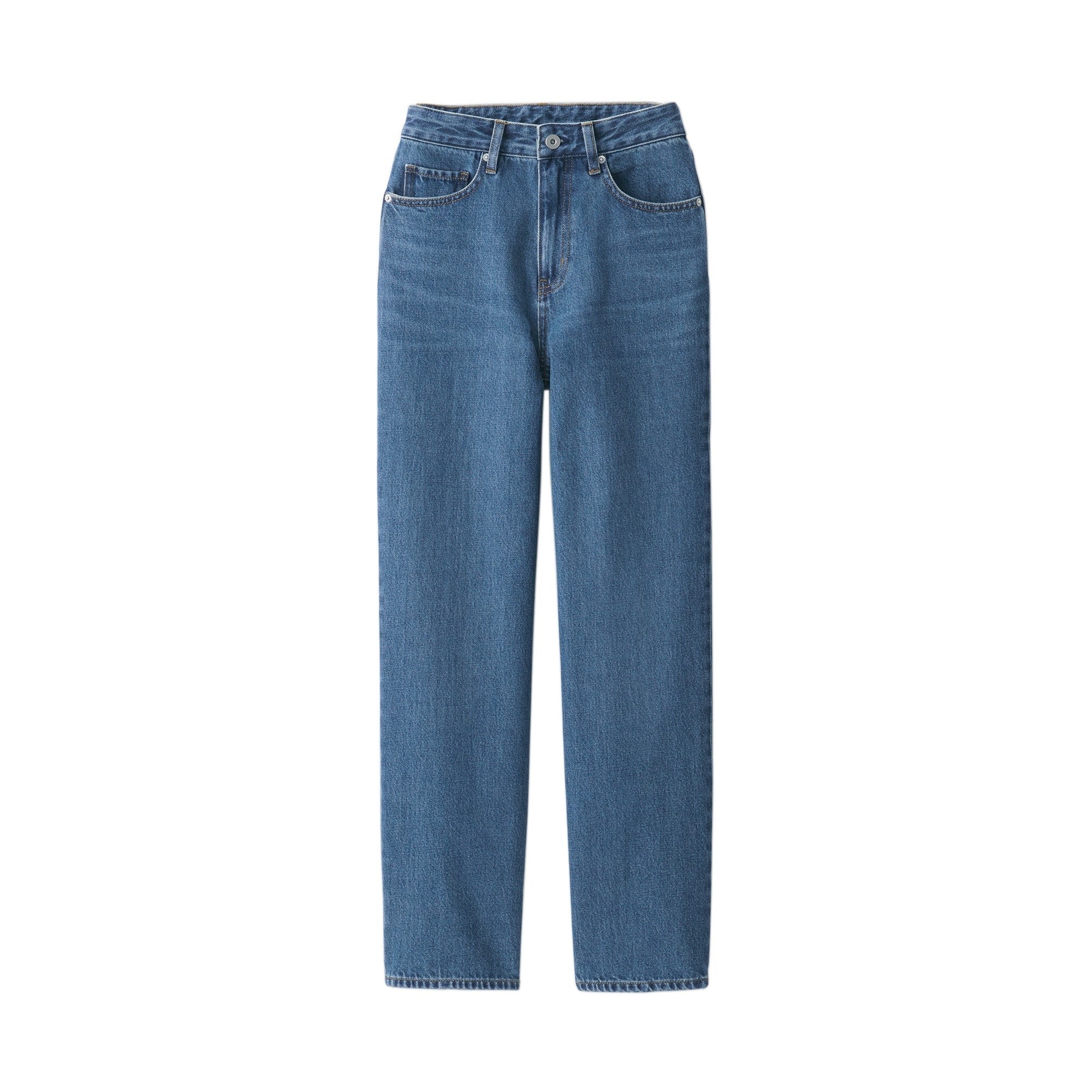 Women's Kapok Blend Denim Straight Pants - Image 2