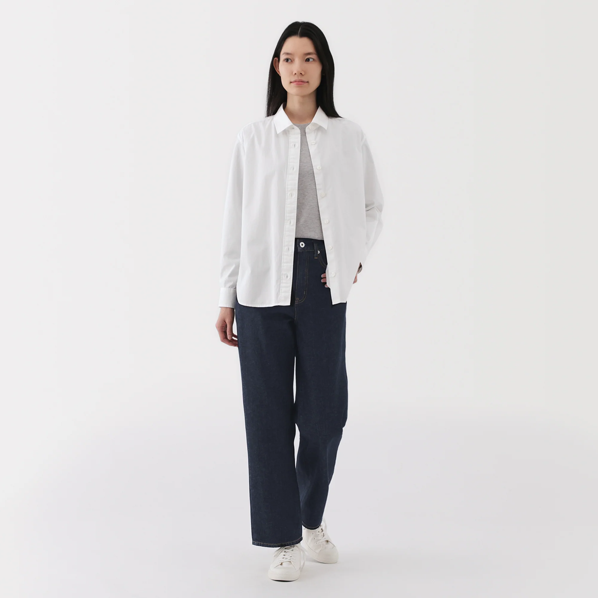 Kapok Blend Denim Straight Pants - Image 12