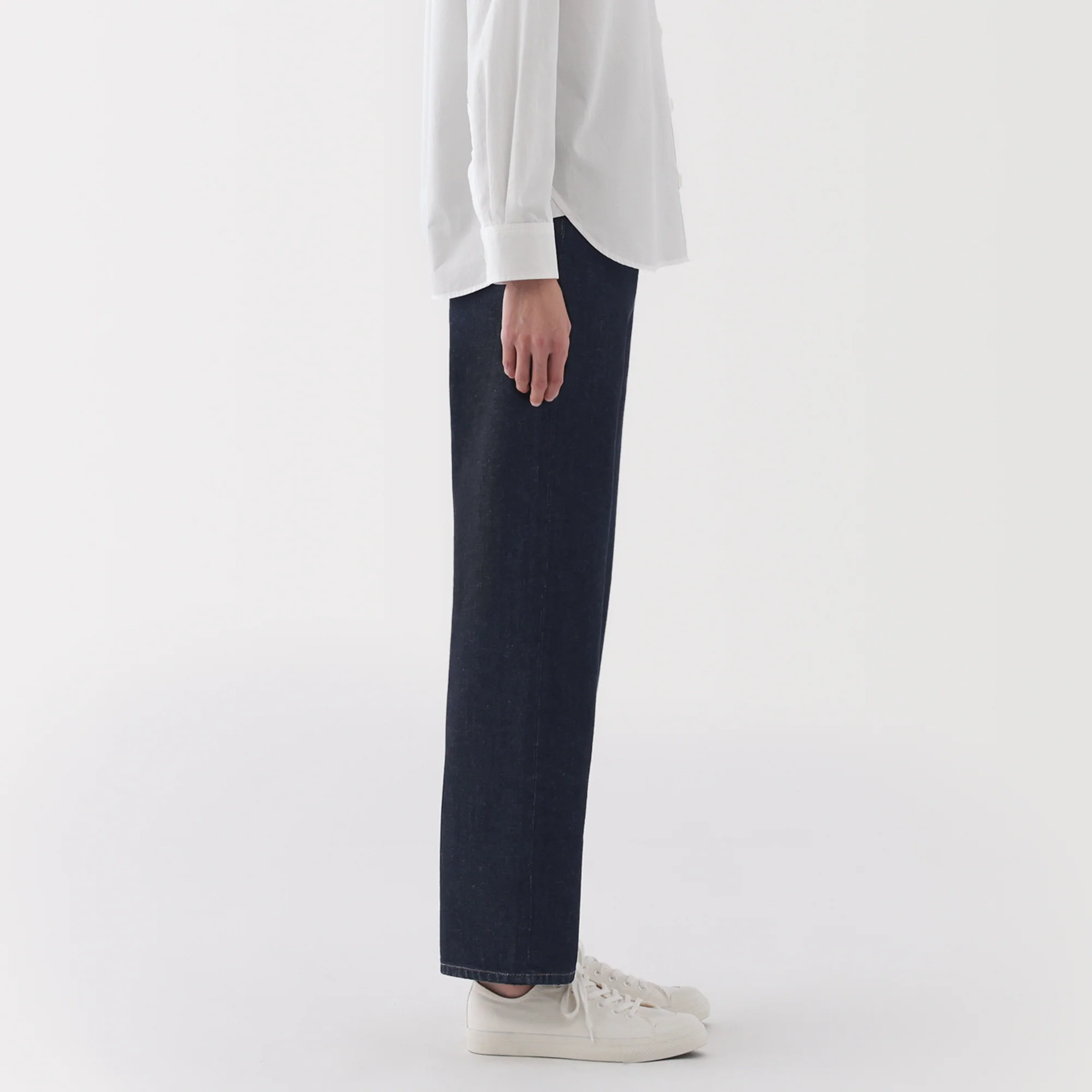 Kapok Blend Denim Straight Pants - Image 14