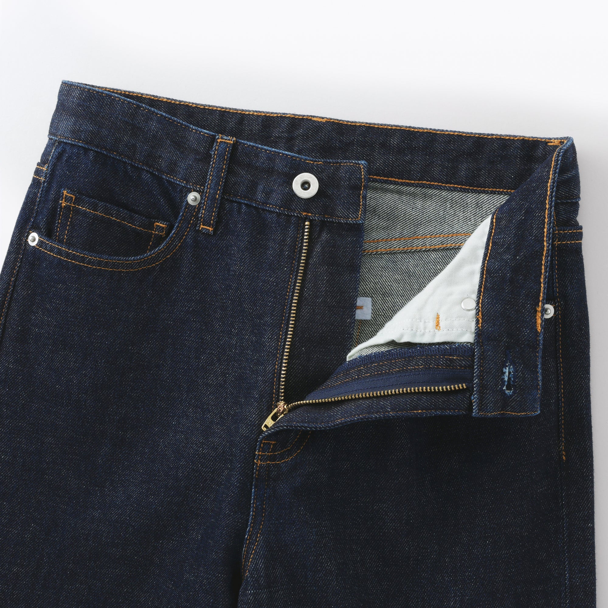 Kapok Blend Denim Straight Pants - Image 18