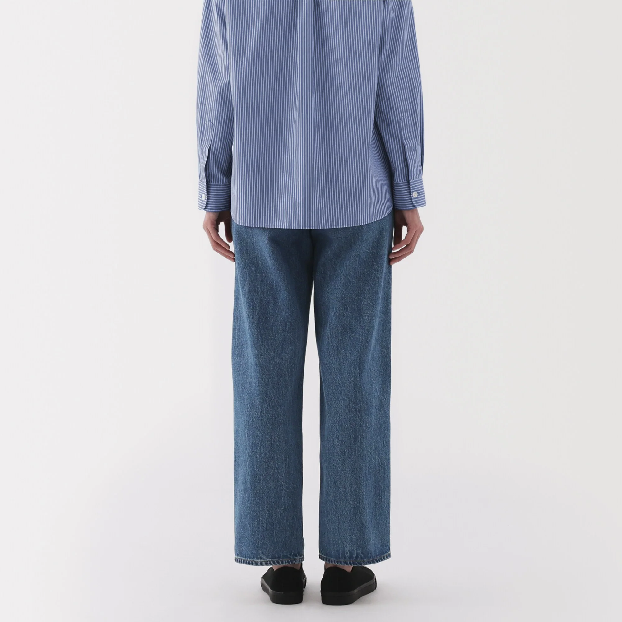 Kapok Blend Denim Straight Pants - Image 6