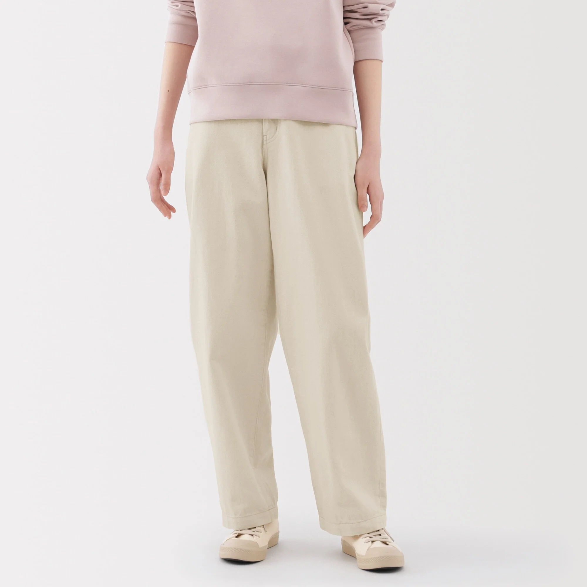 Women's Kapok Blend Wide Tapered Pants - Image 3