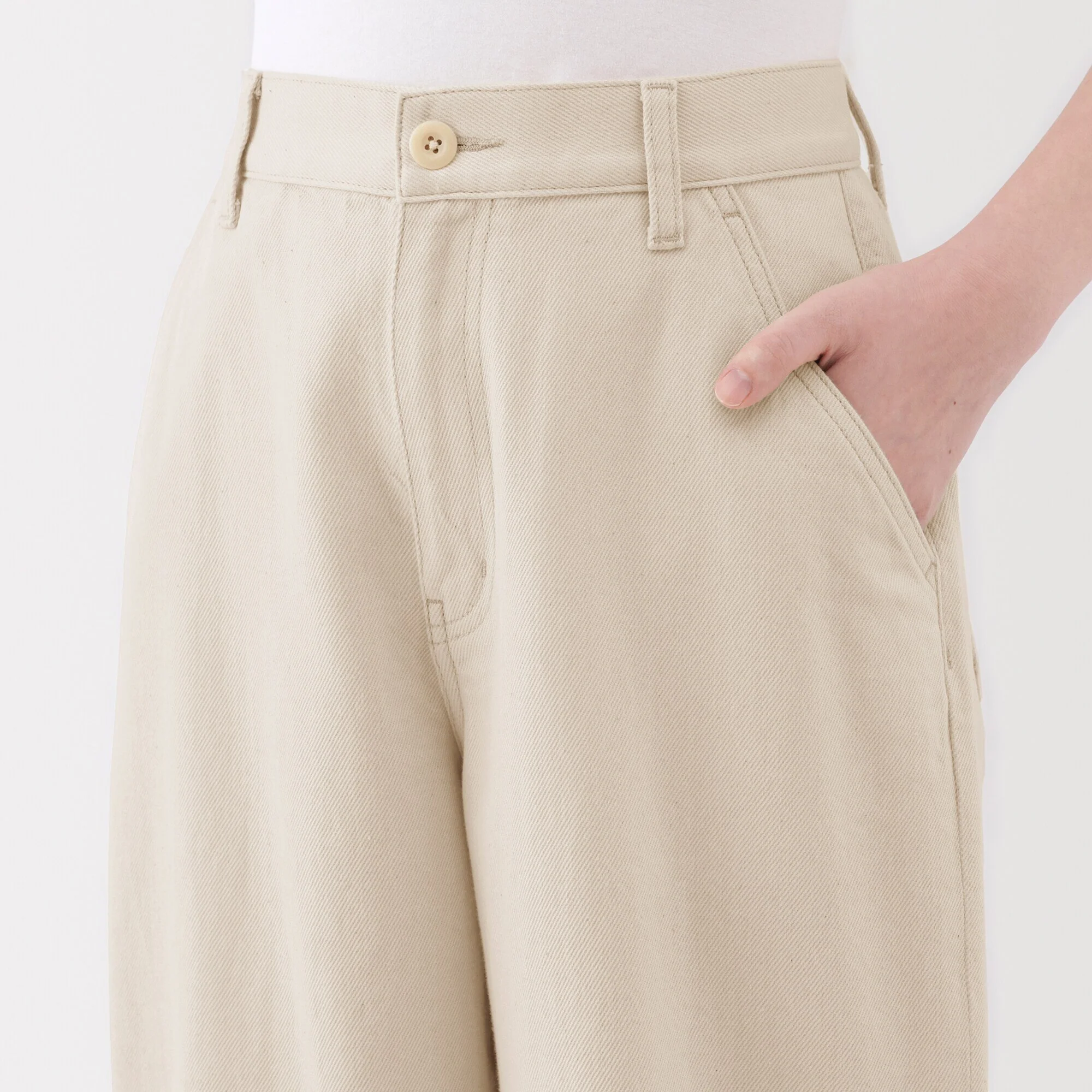 Women's Kapok Blend Wide Tapered Pants - Image 6