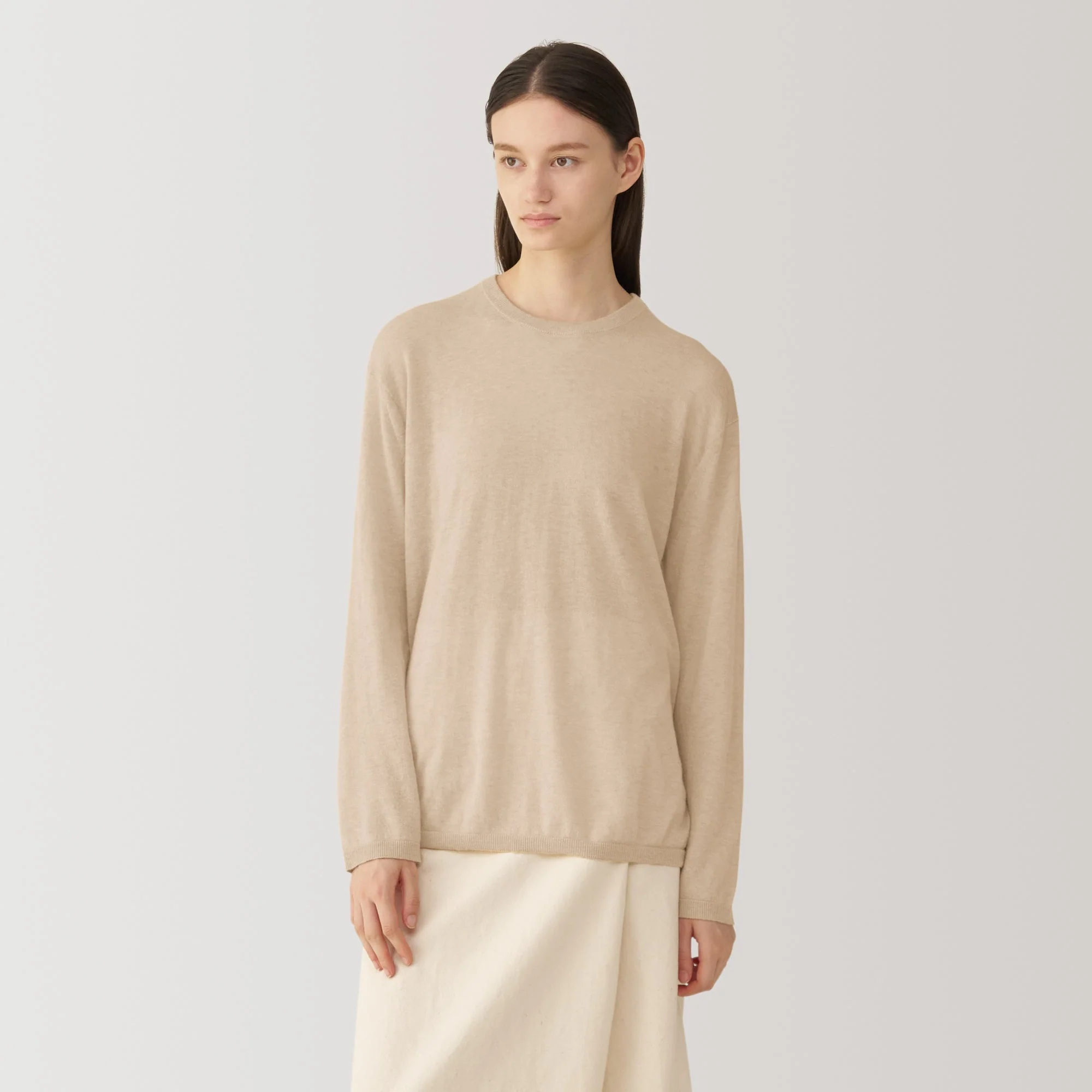 Labo Women's Natural Cashmere Crew Neck Sweater - Image 10