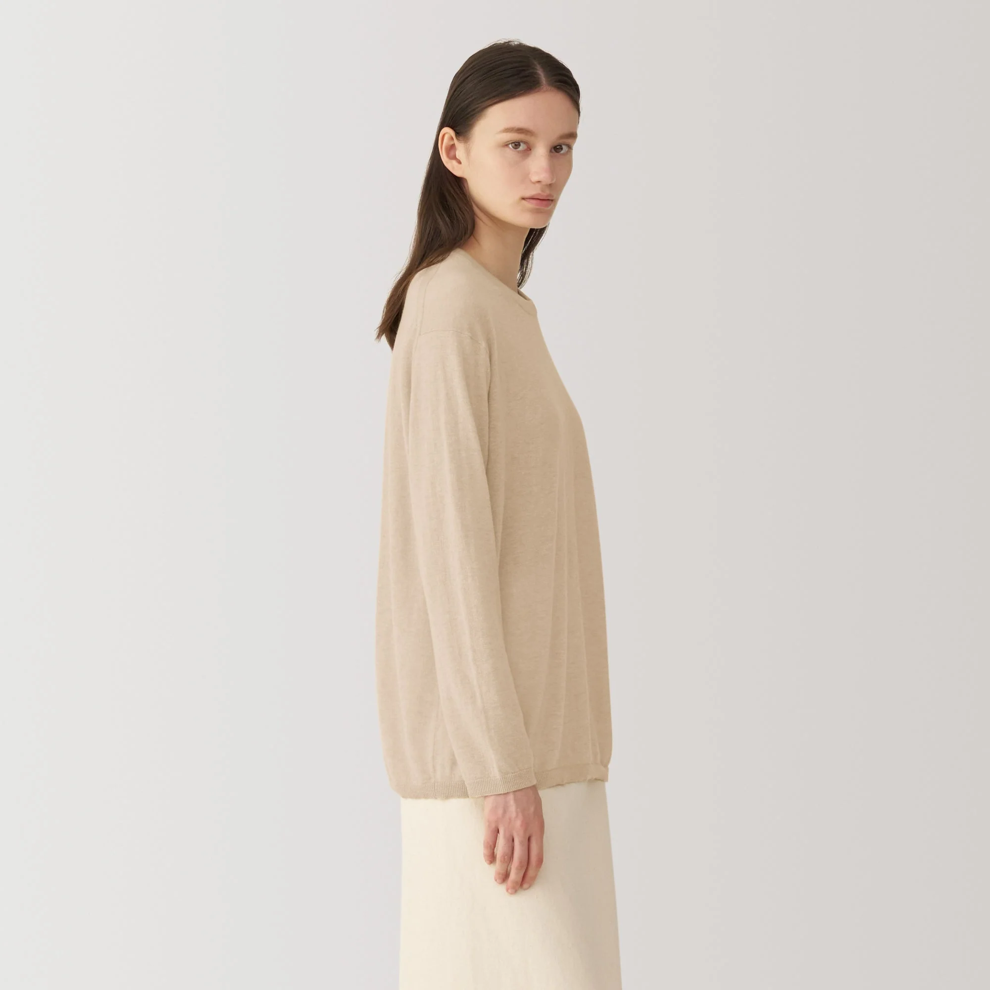 Labo Women's Natural Cashmere Crew Neck Sweater - Image 11