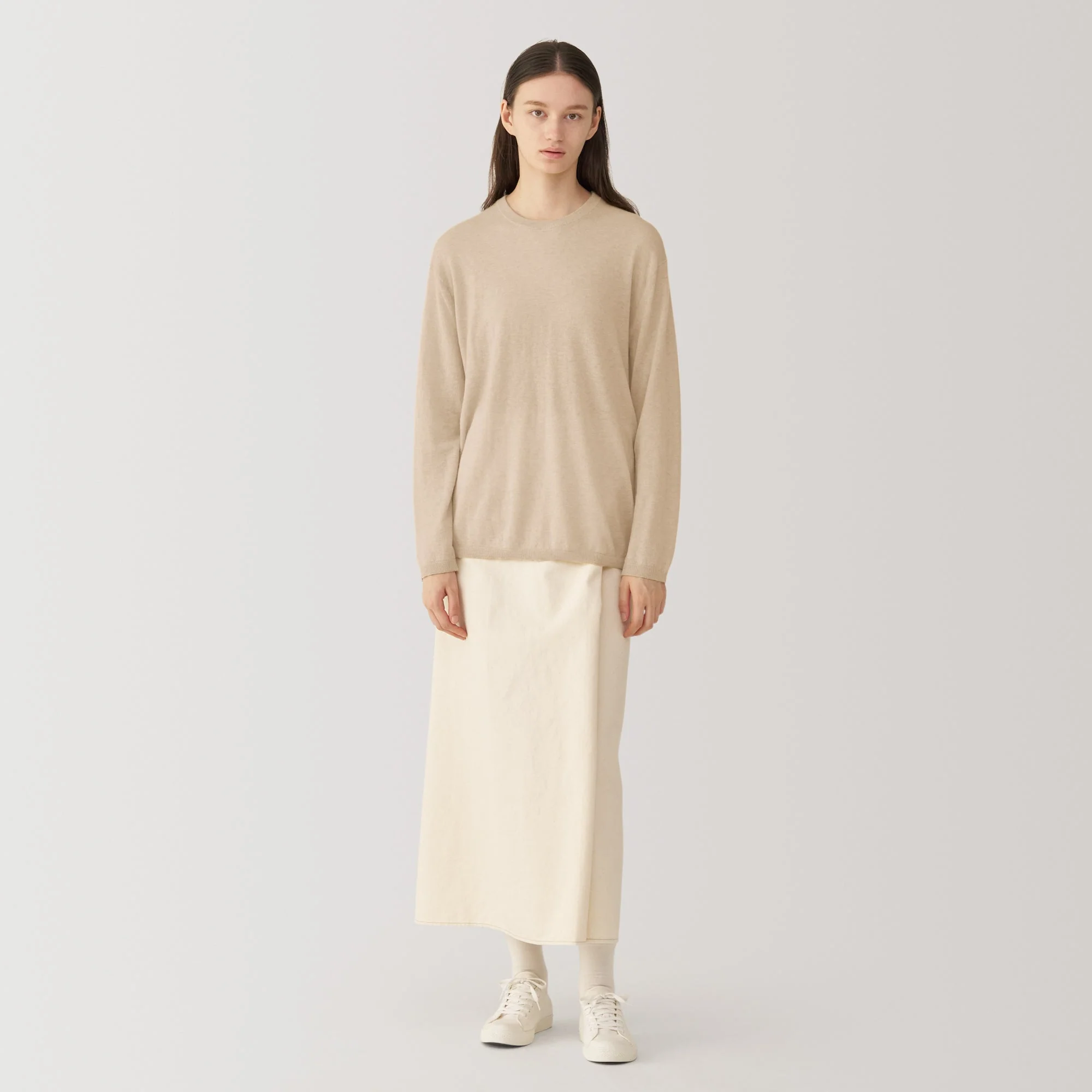 Labo Women's Natural Cashmere Crew Neck Sweater - Image 14