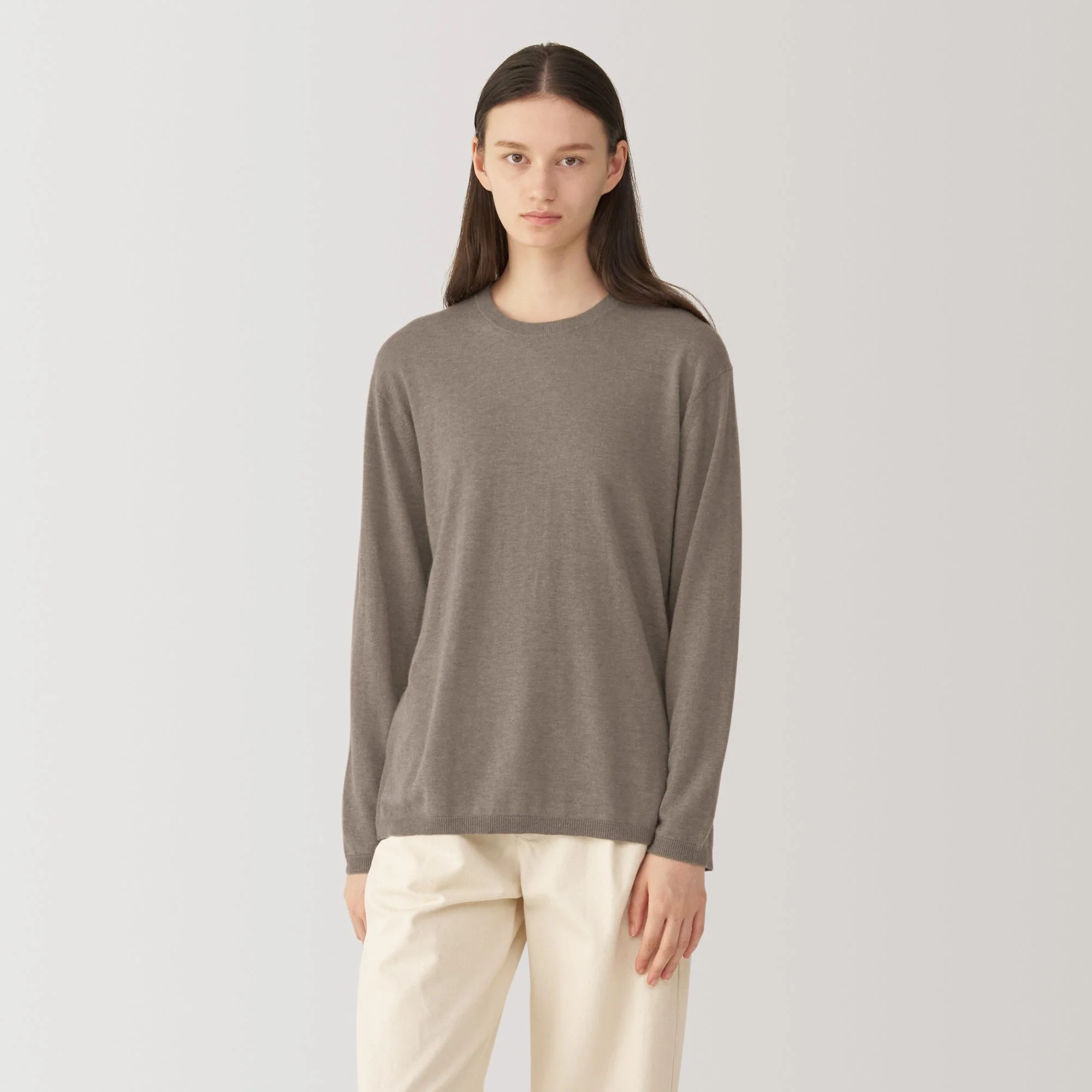Labo Women's Natural Cashmere Crew Neck Sweater - Image 3