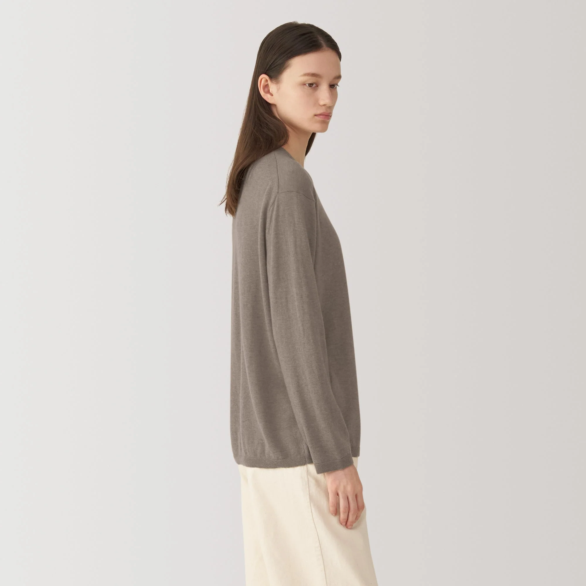 Labo Women's Natural Cashmere Crew Neck Sweater - Image 4