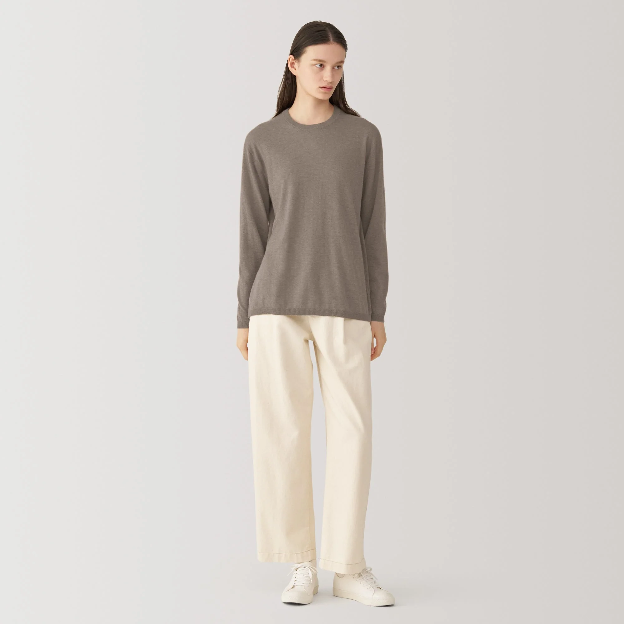 Labo Women's Natural Cashmere Crew Neck Sweater - Image 7