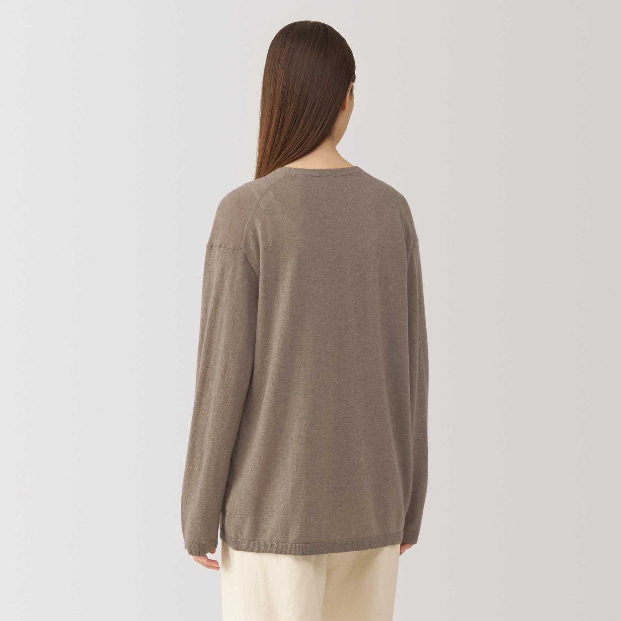 Labo Women's Natural Cashmere V Neck Cardigan - Image 5
