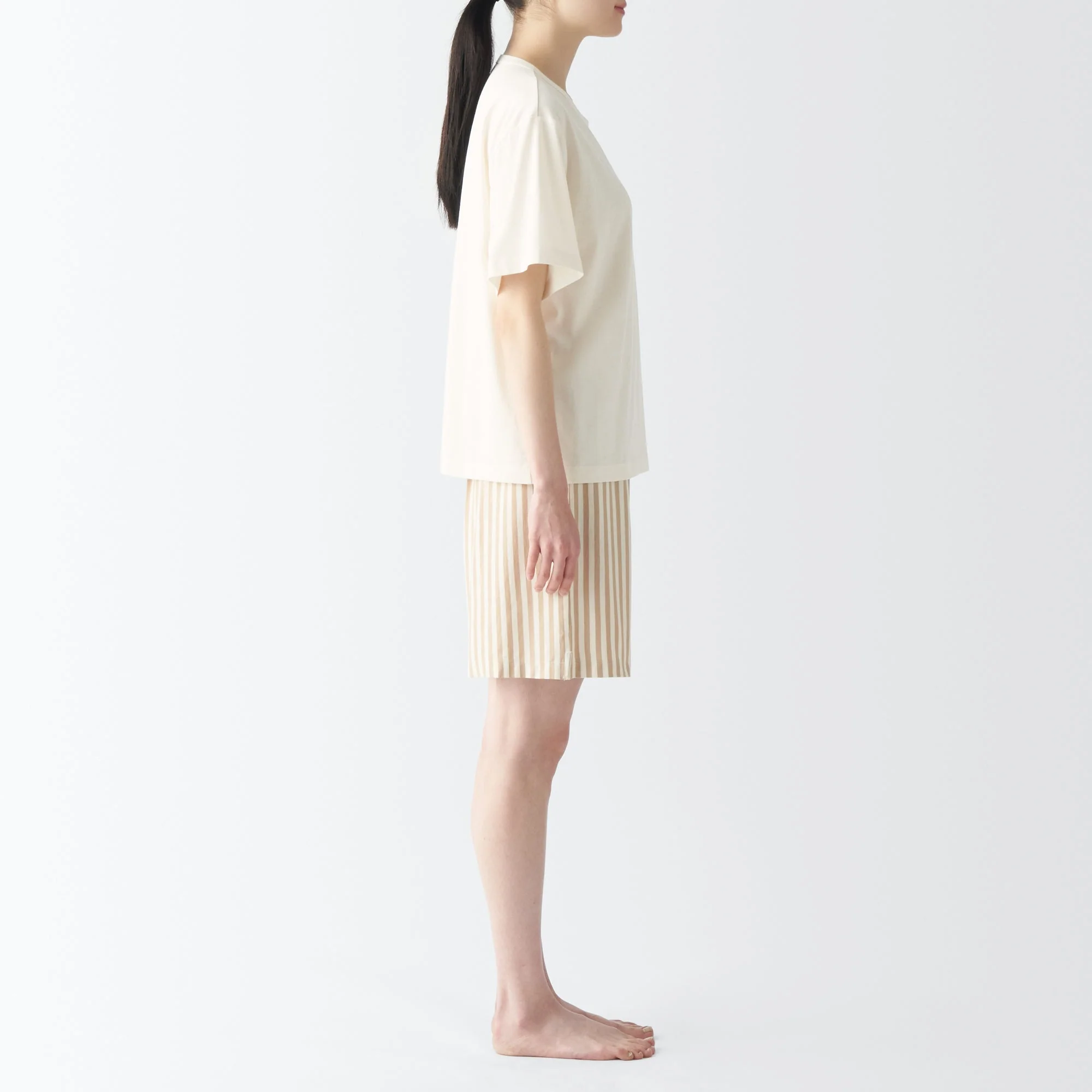 Women's Moisture-Wicking Cotton Short Sleeve Loungewear Set - Image 16