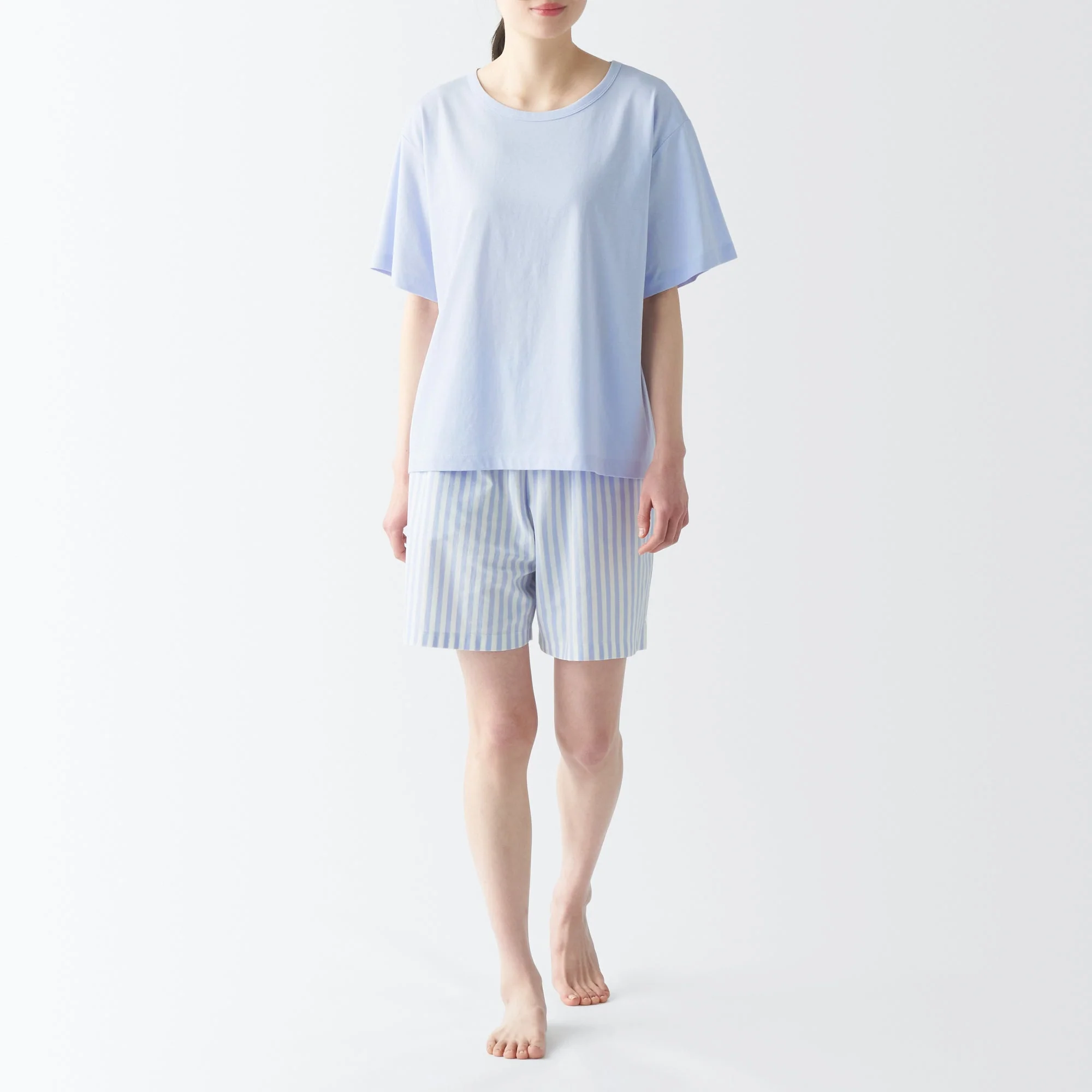 Women's Moisture-Wicking Cotton Short Sleeve Loungewear Set - Image 25