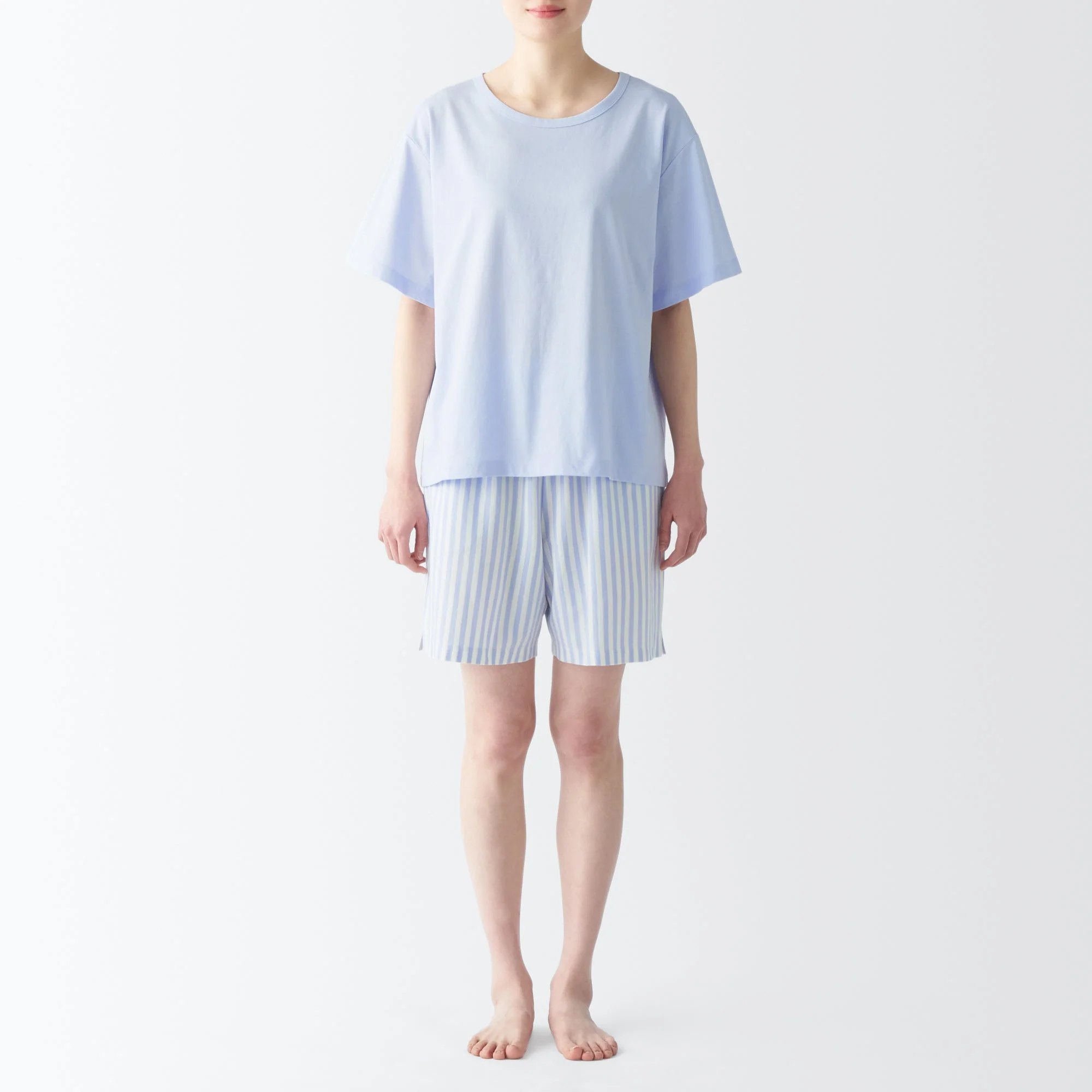 Women's Moisture-Wicking Cotton Short Sleeve Loungewear Set - Image 26