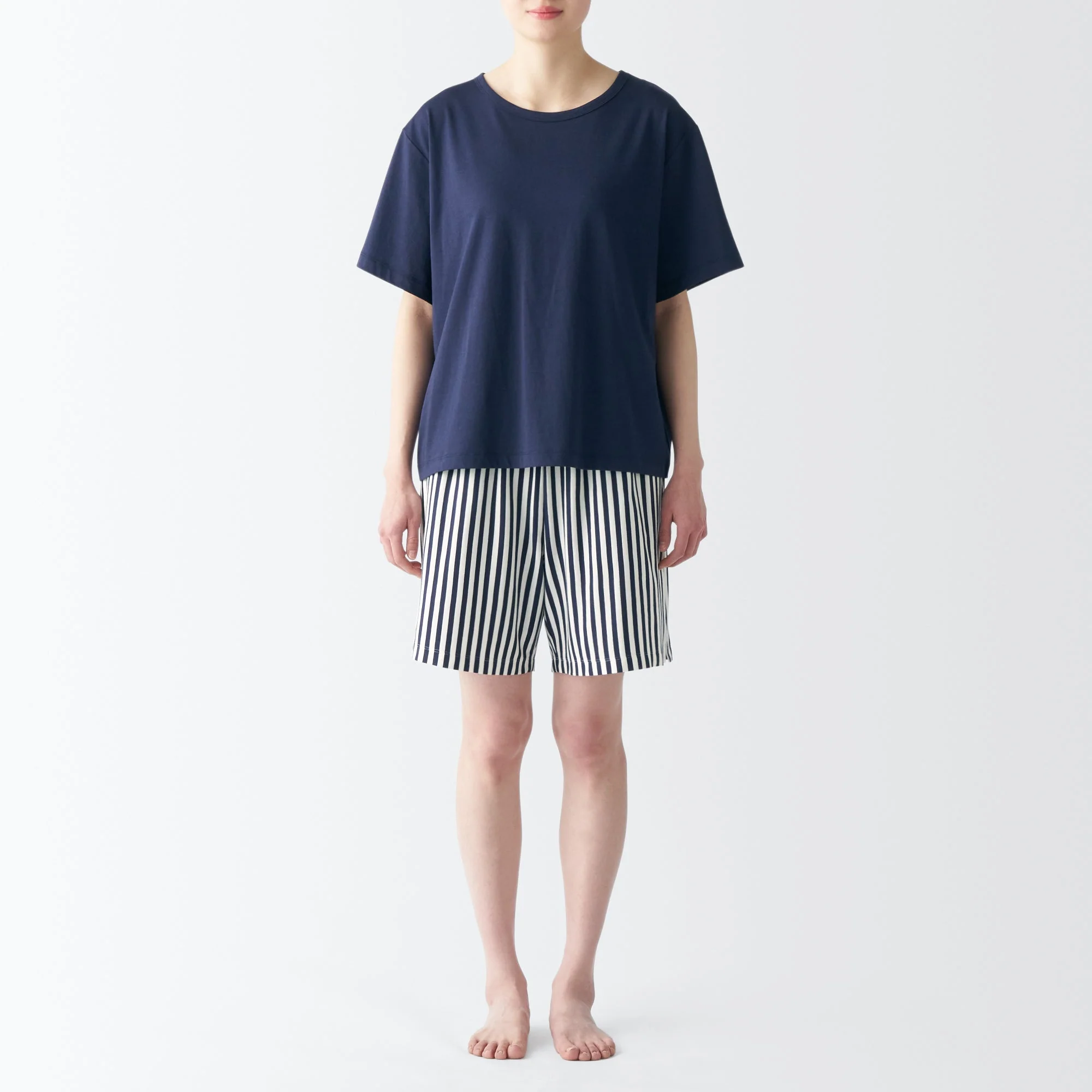 Women's Moisture-Wicking Cotton Short Sleeve Loungewear Set - Image 37