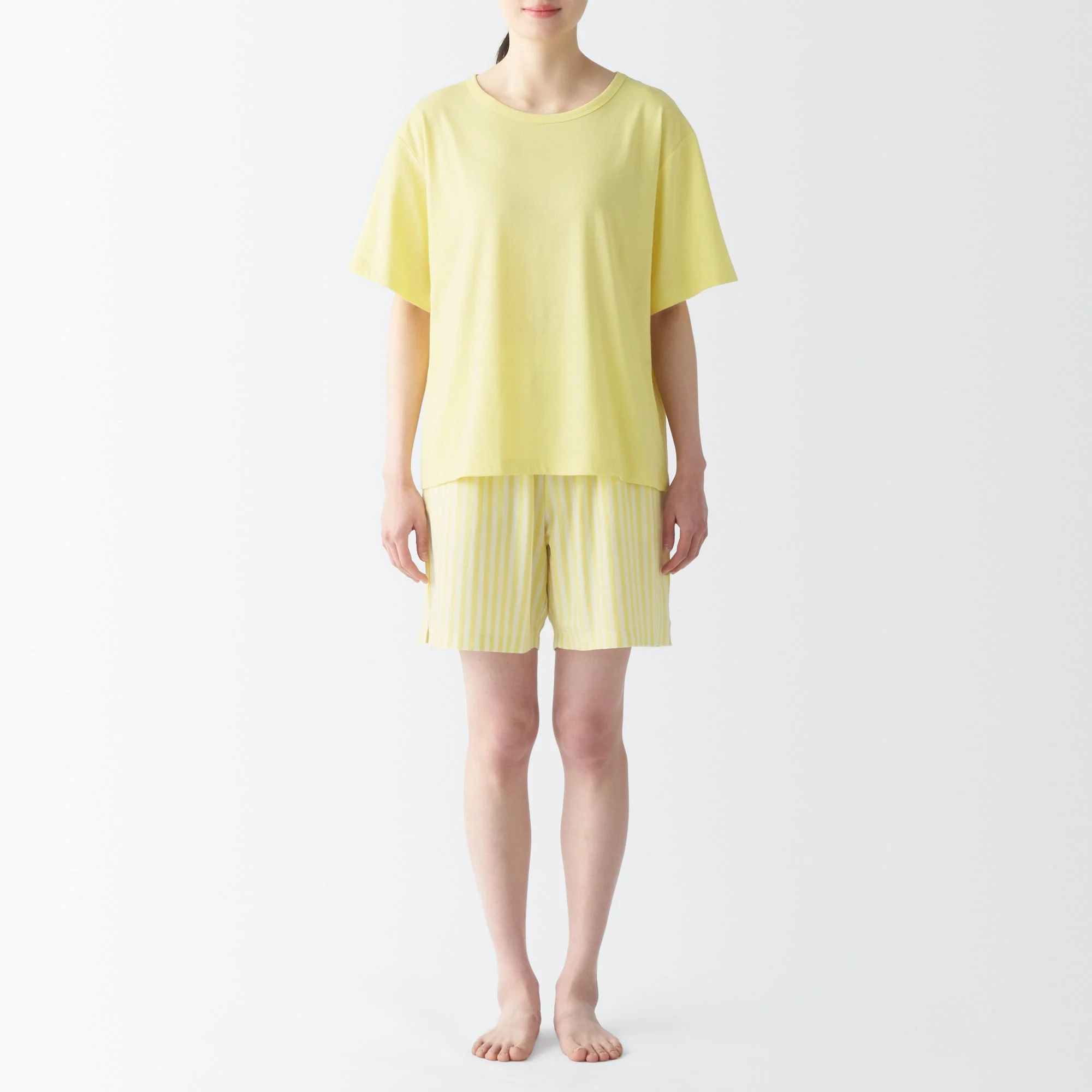 Women's Moisture-Wicking Cotton Short Sleeve Loungewear Set - Image 4